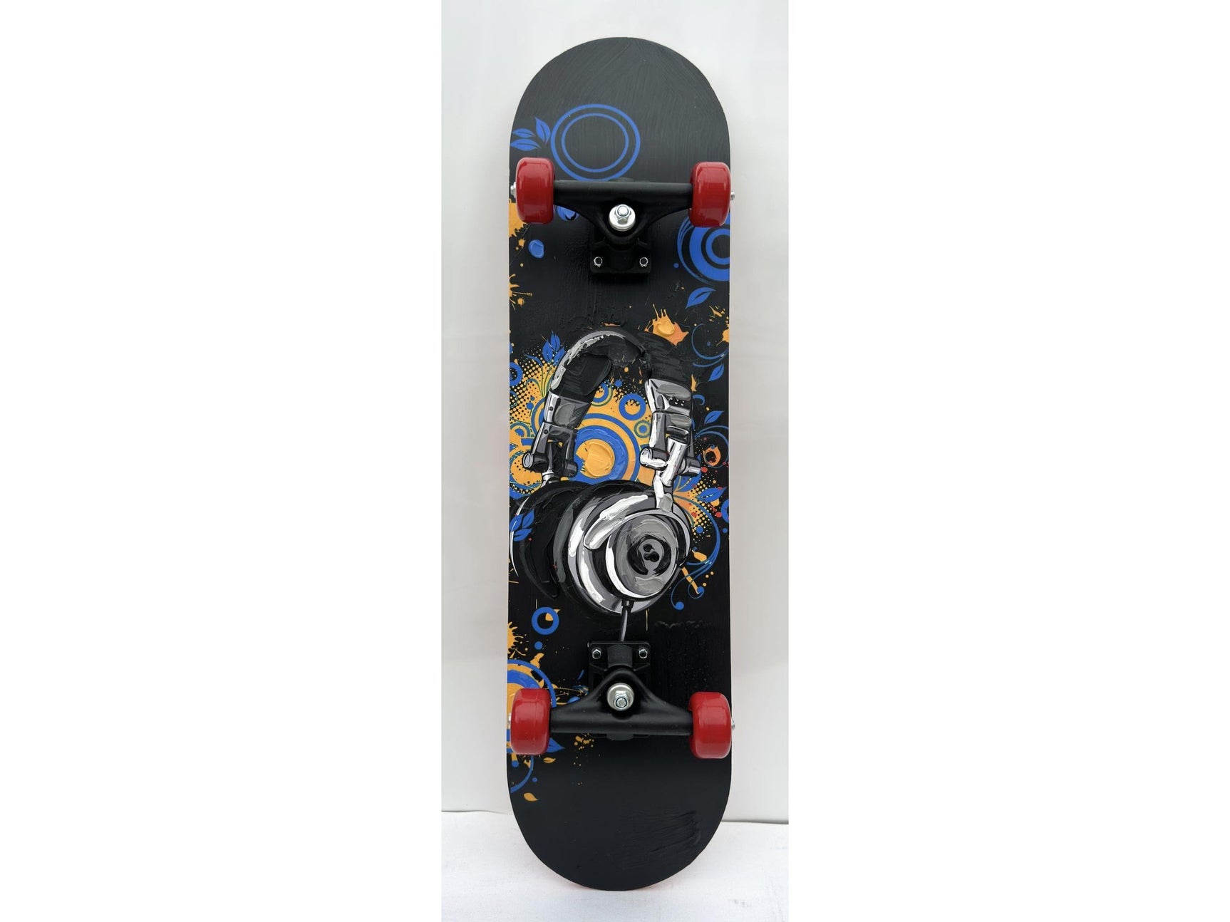 Skateboard with Headphone Design Wall Art - Ornate Home