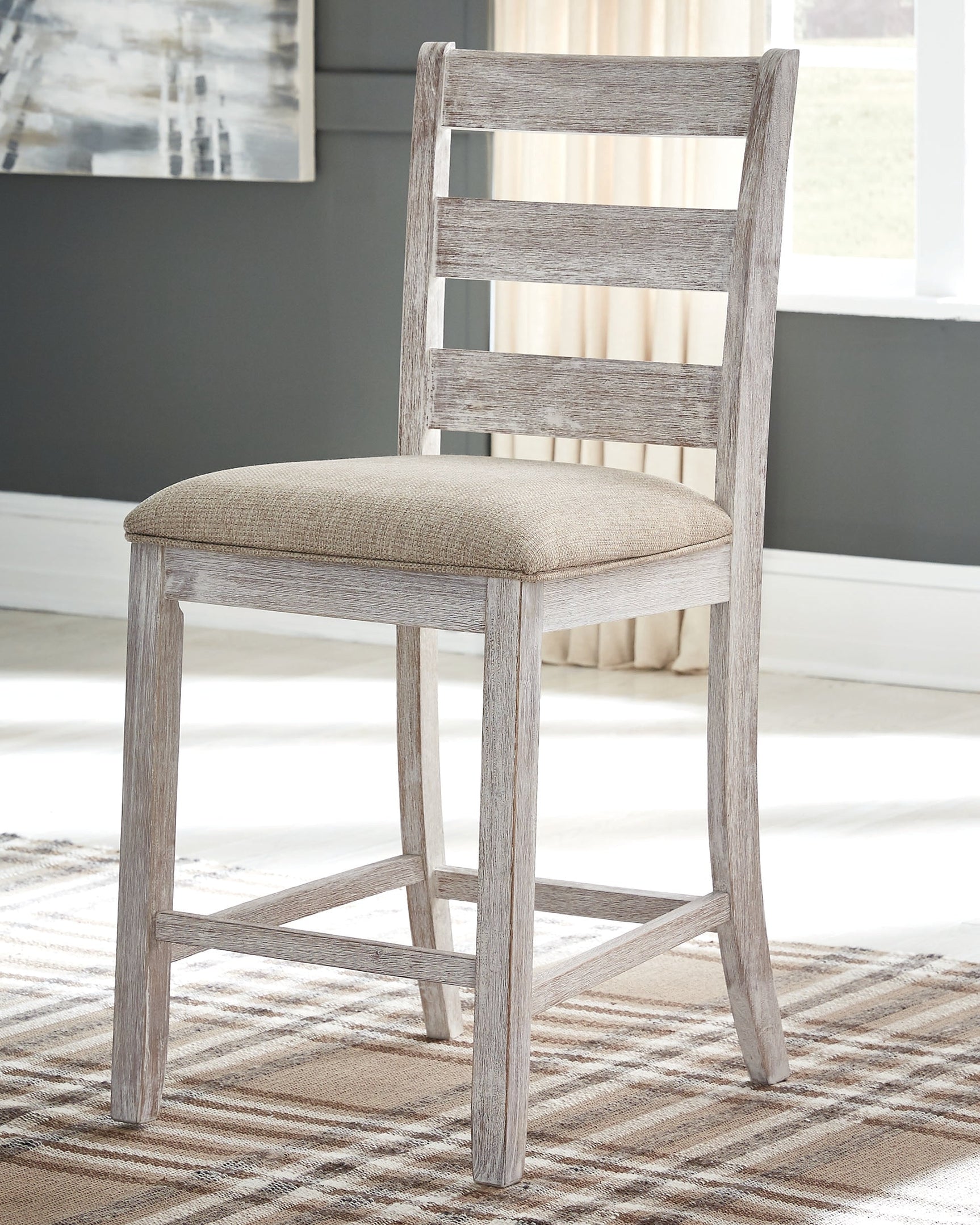 Skempton Two-tone Counter Height Dining Table and 6 Barstools (Online Special Price) - Ornate Home
