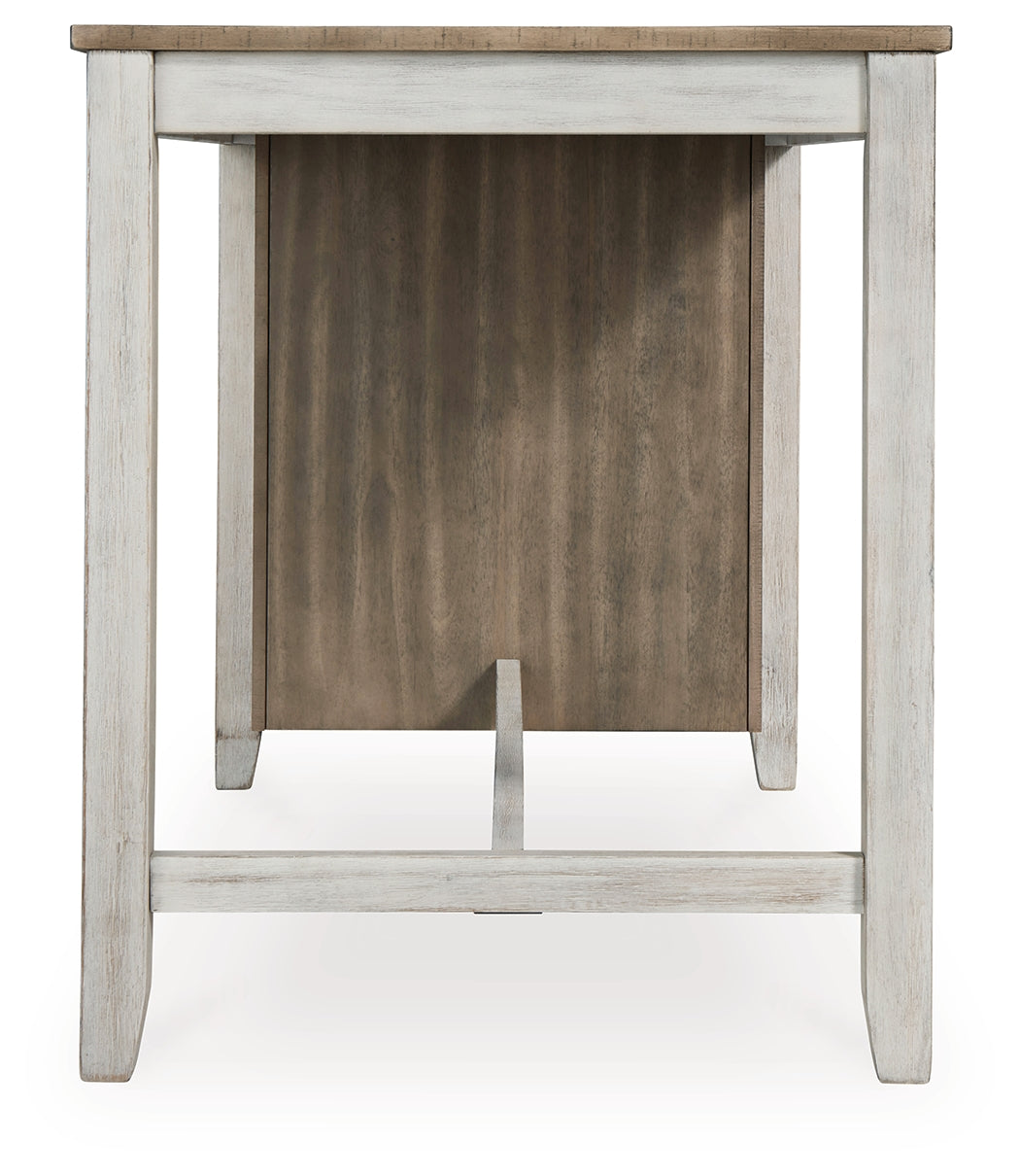 Skempton Two-tone Counter Height Dining Table and 6 Barstools - Ornate Home