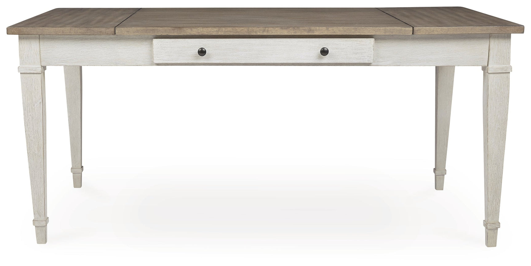 Skempton White/Light Brown Dining Table w/ Storage (Online Special Price) - Ornate Home