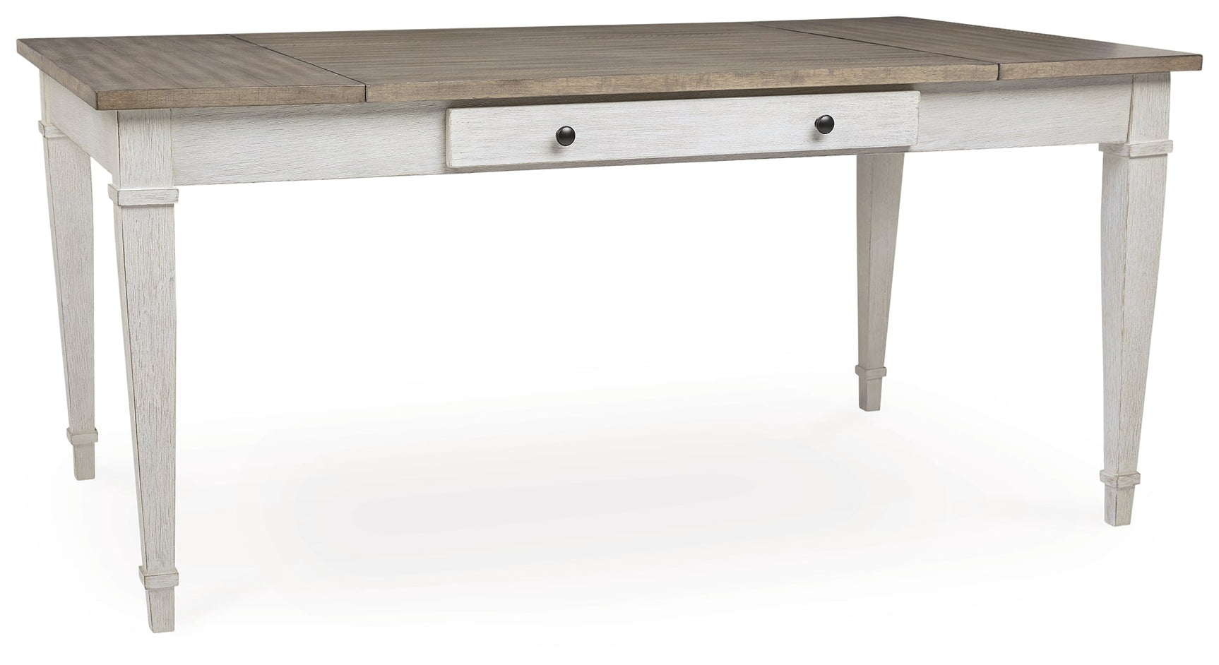 Skempton White/Light Brown Dining Table w/ Storage (Online Special Price) - Ornate Home