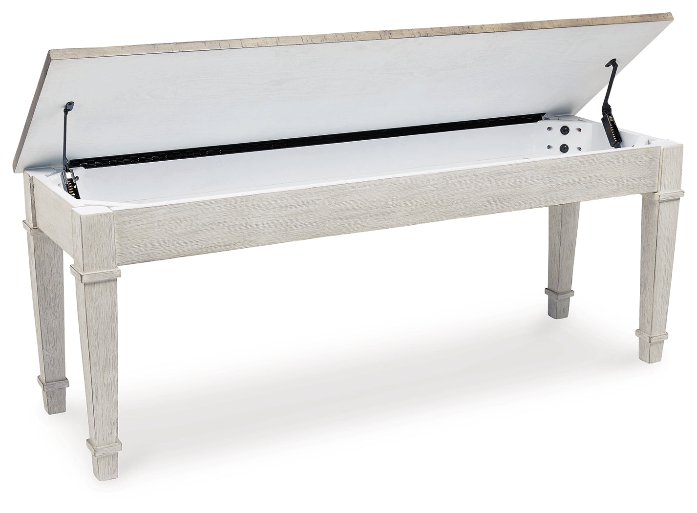 Skempton White/Light Brown Storage Bench (Online Special Price) - Ornate Home