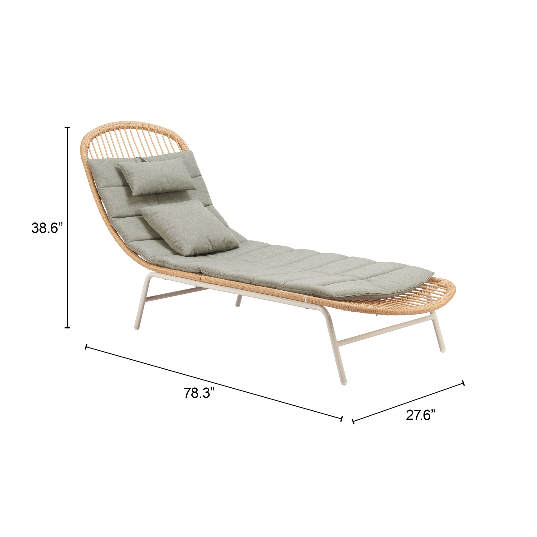Skim Multicolor Chaise Lounge - Ornate Home