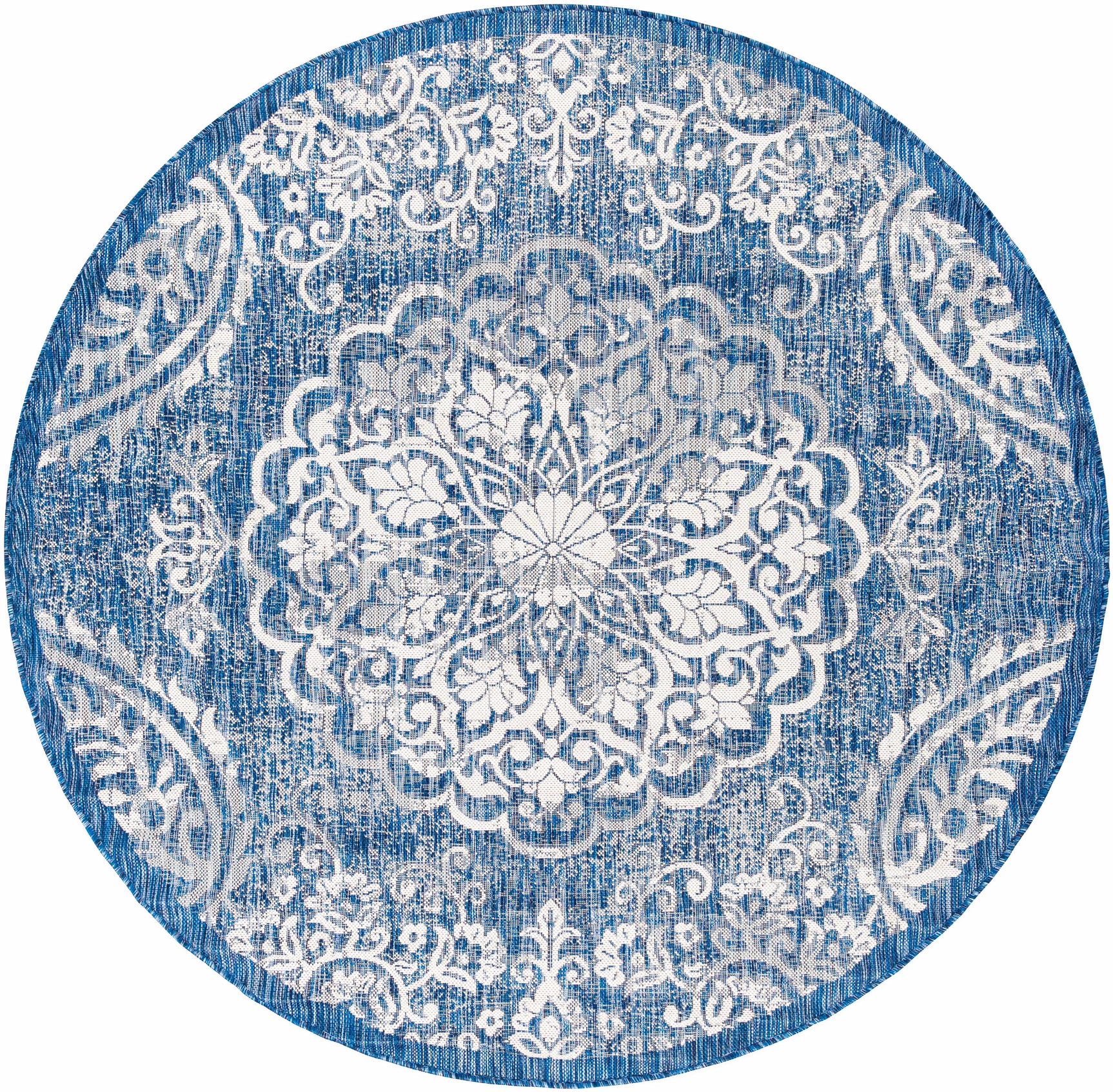 Skipsea Blue Leopard Performance Rug - Ornate Home