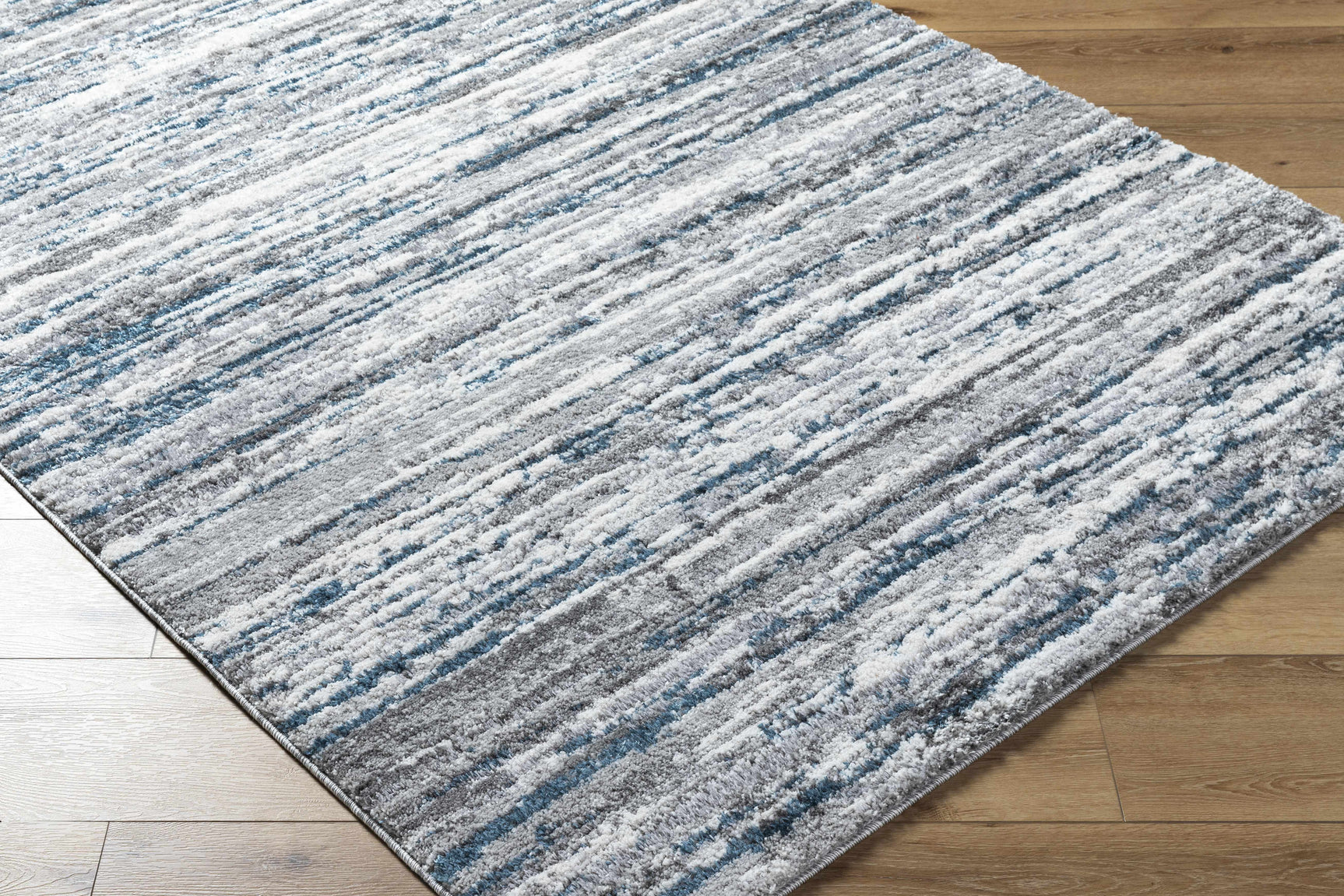 Skule Gray & Blue Area Rug - Ornate Home