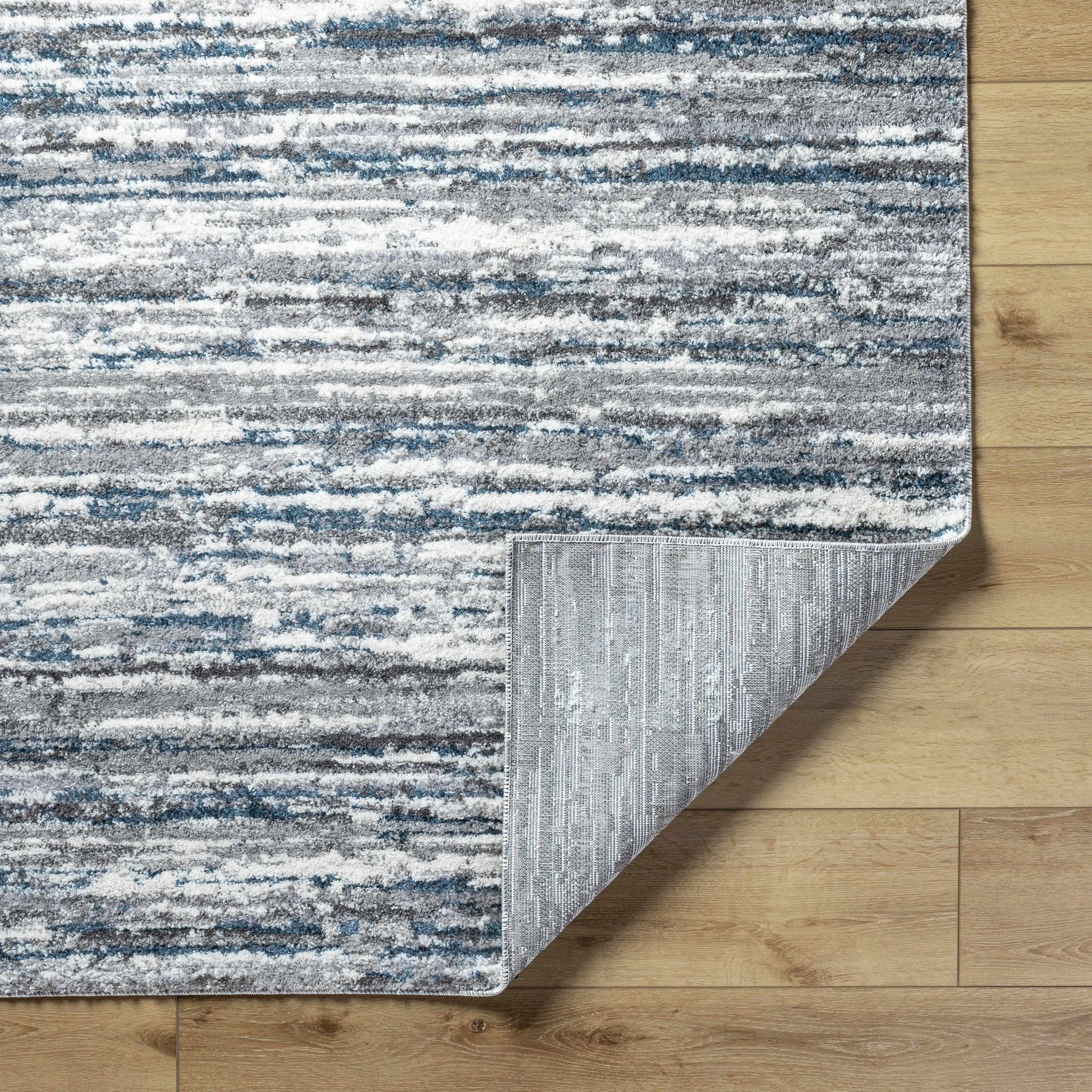 Skule Gray & Blue Area Rug - Ornate Home