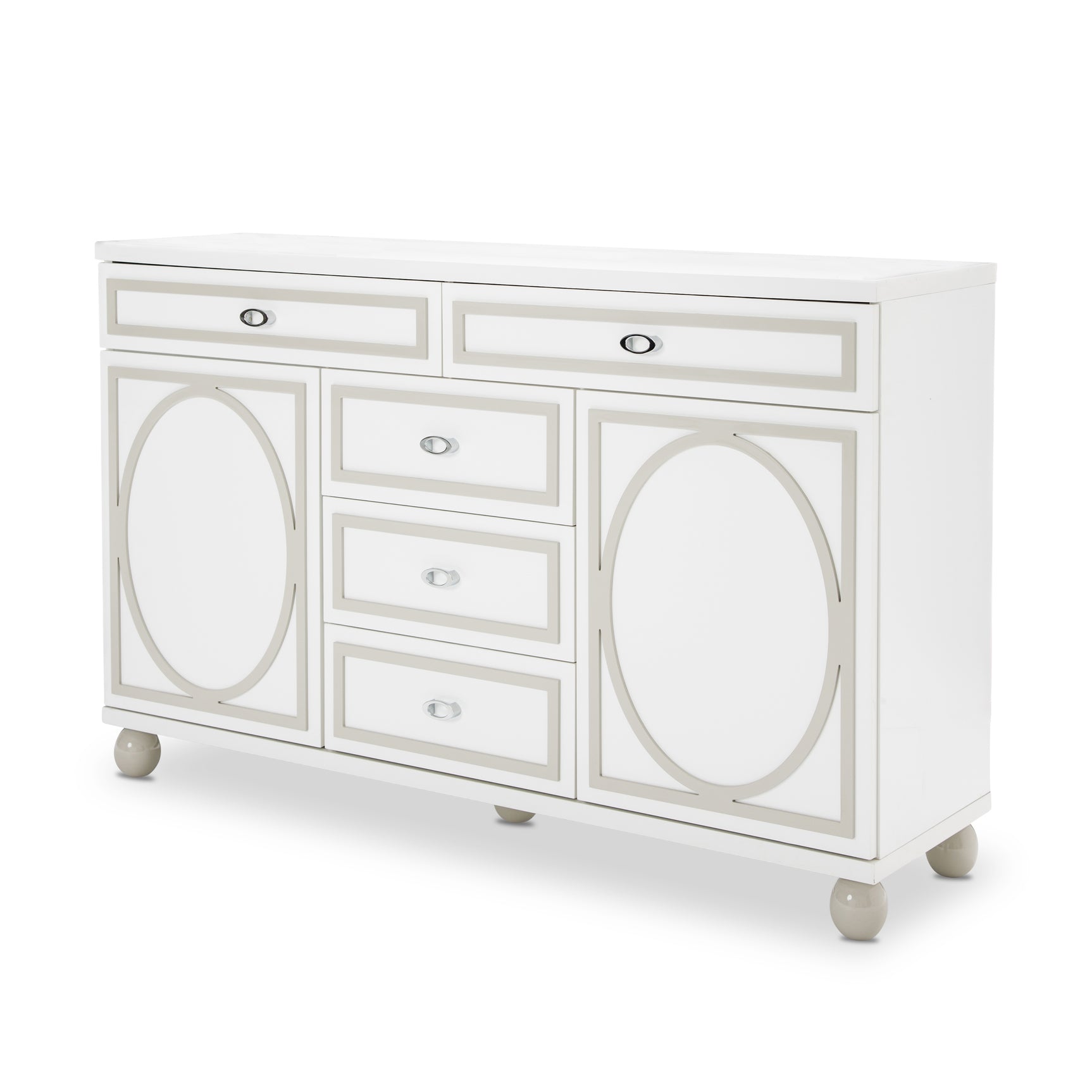 Sky Tower Cloud White Dresser - Ornate Home