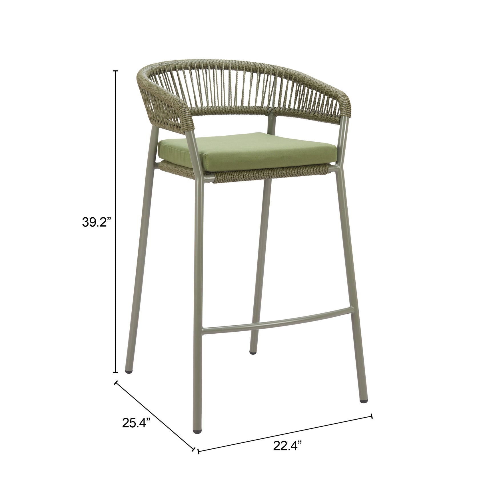 Skye Green Barstool (Set of 2) - Ornate Home