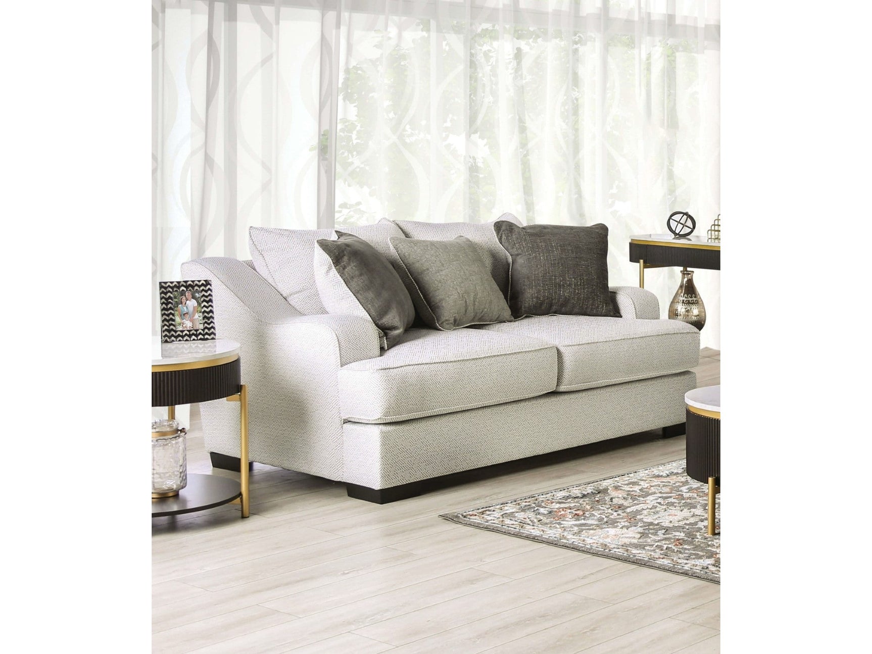 Skyline Pewter/Gray Loveseat - Ornate Home