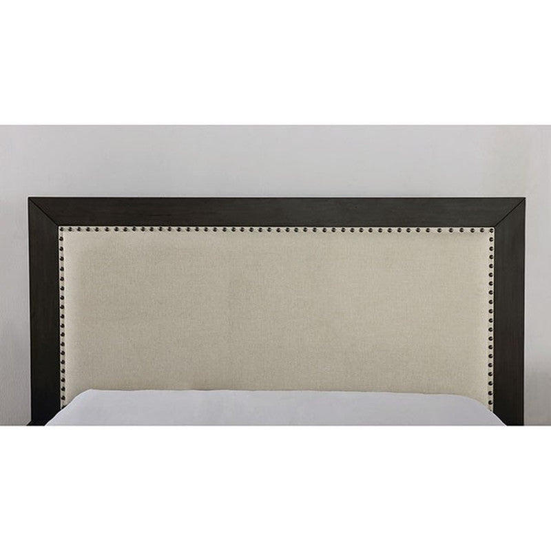 Sligo Dark Gray/Beige Queen Bed - Ornate Home