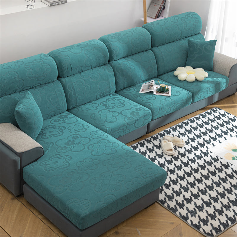 Slipcover KAS Sofa Cover Protector All Season Dustproof and Elastic Sunflower Couch Cushion Cover - Ornate Home