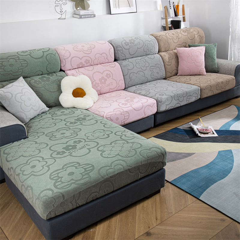 Slipcover KAS Sofa Cover Sunflower Seat Covers Elastic Dustproof Couch Cushion Cover - Ornate Home
