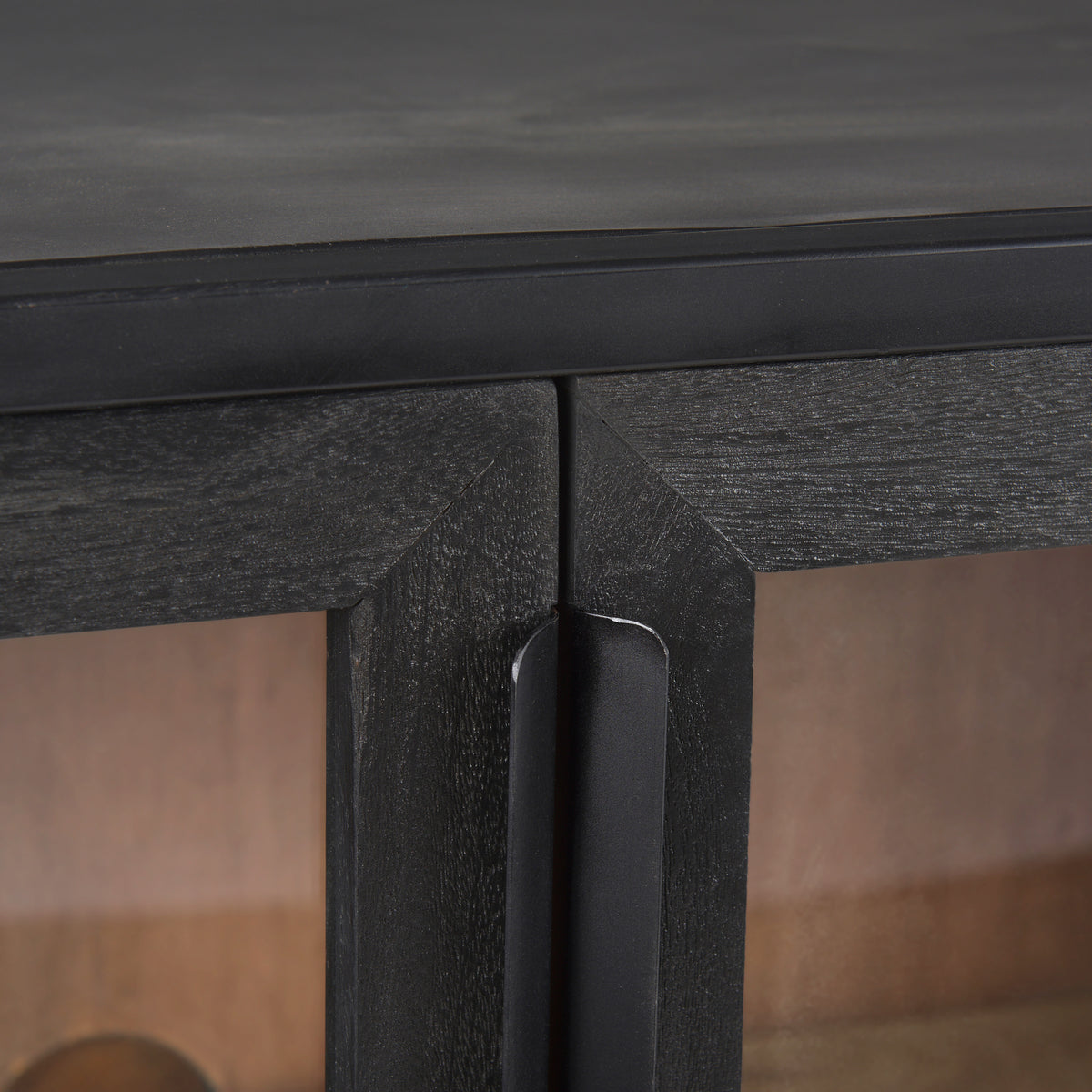Sloan Black Wood Accent Cabinet - Ornate Home