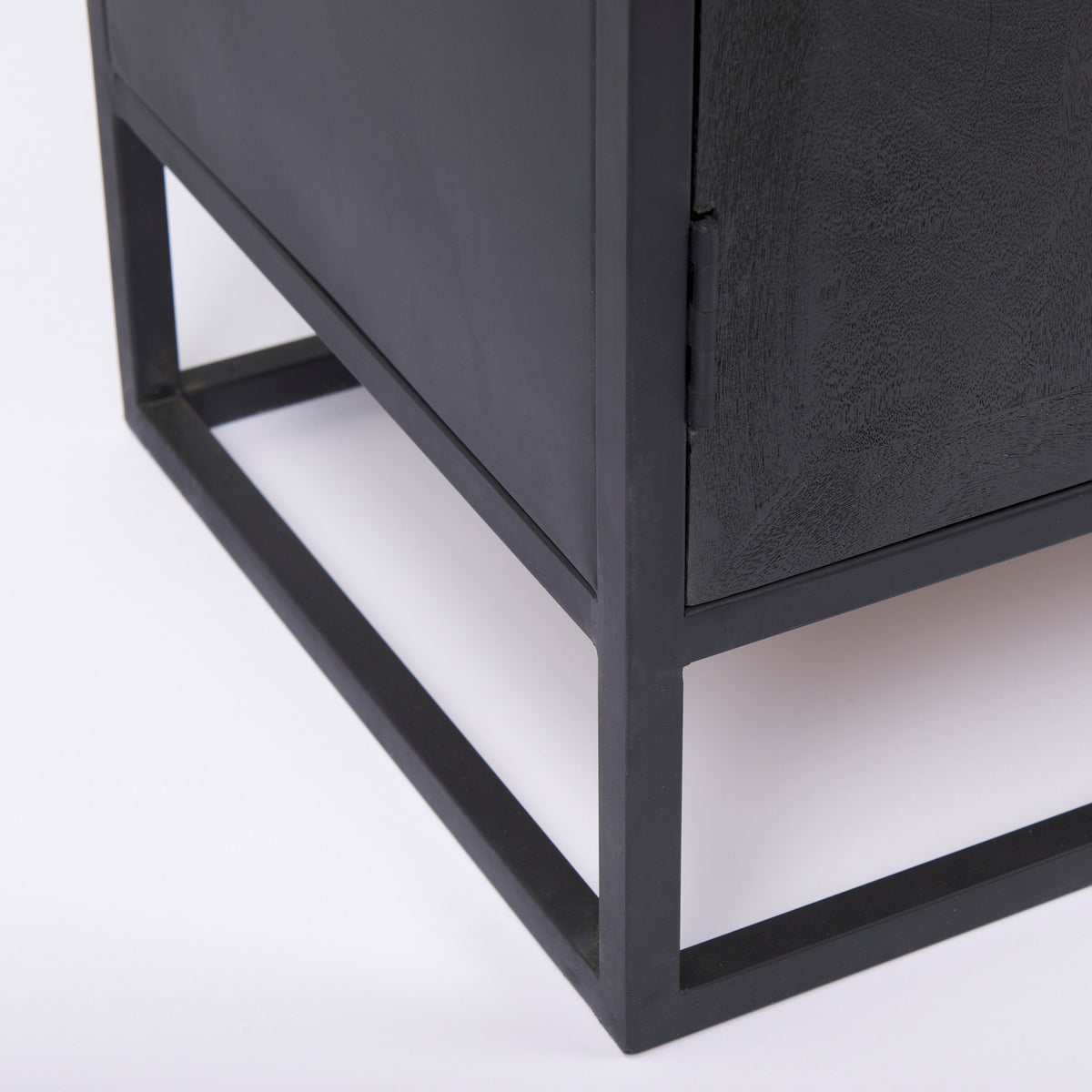 Sloan Black Wood Accent Cabinet - Ornate Home