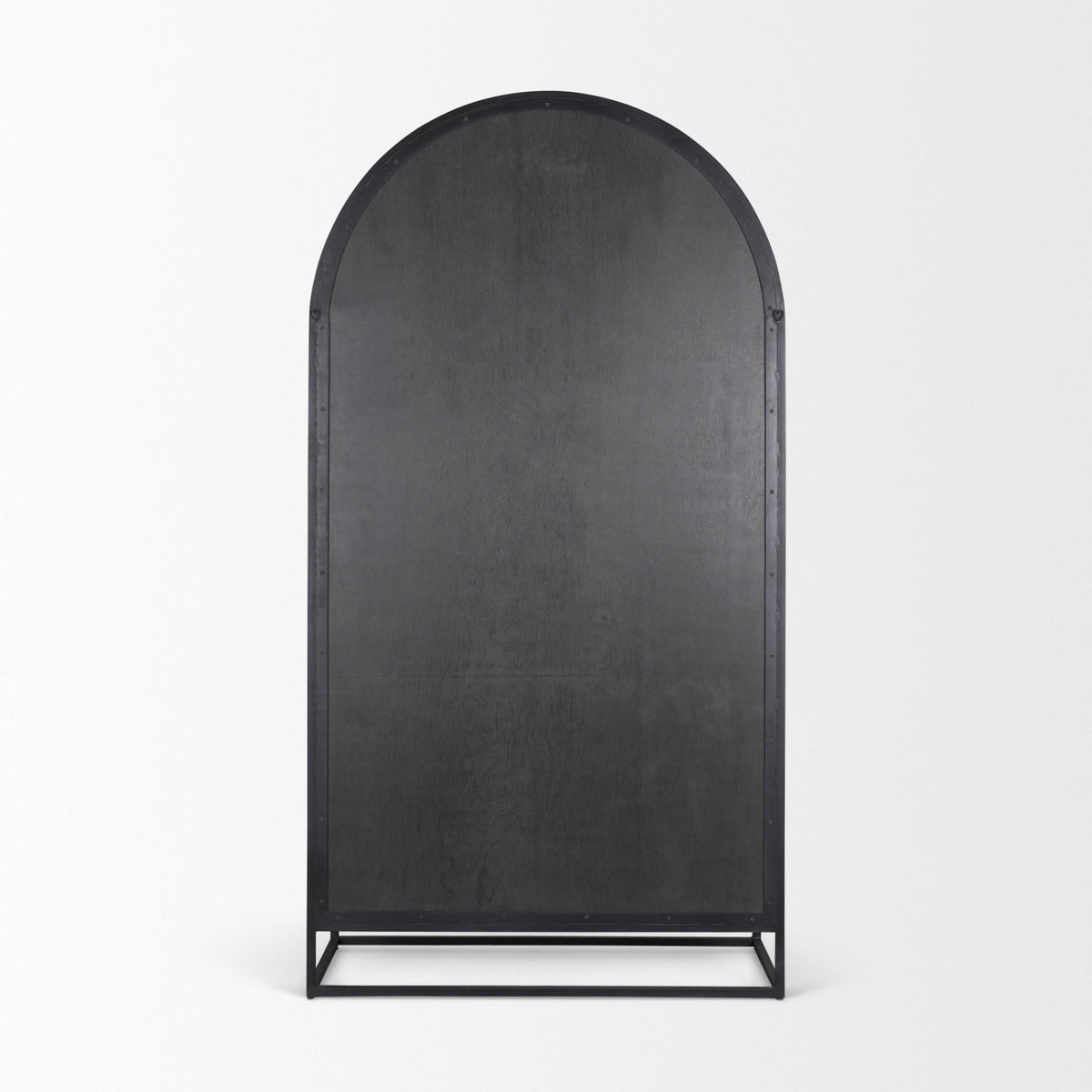Sloan Black Wood Arched Cabinet - Ornate Home