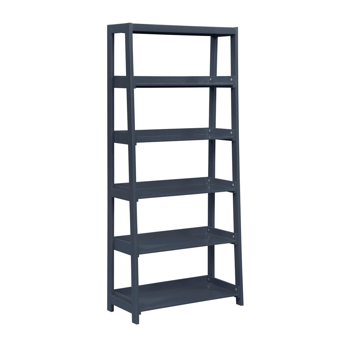 Sloane Blue 5 Fixed Shelves Bookcase - Ornate Home