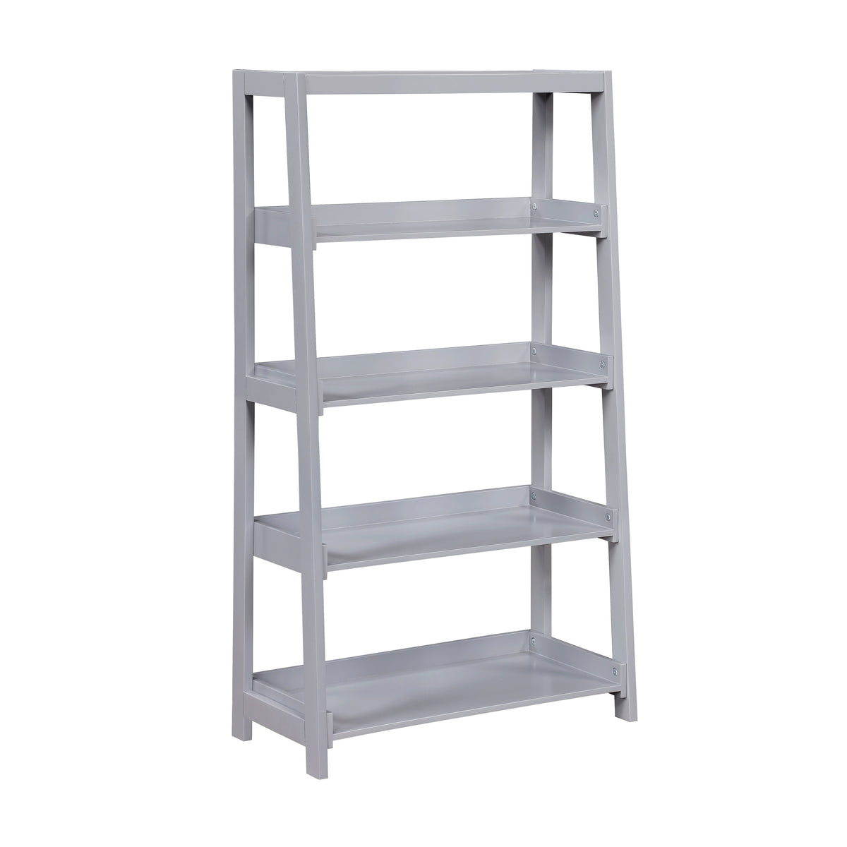 Sloane Gray 4 Fixed Shelves Bookcase - Ornate Home