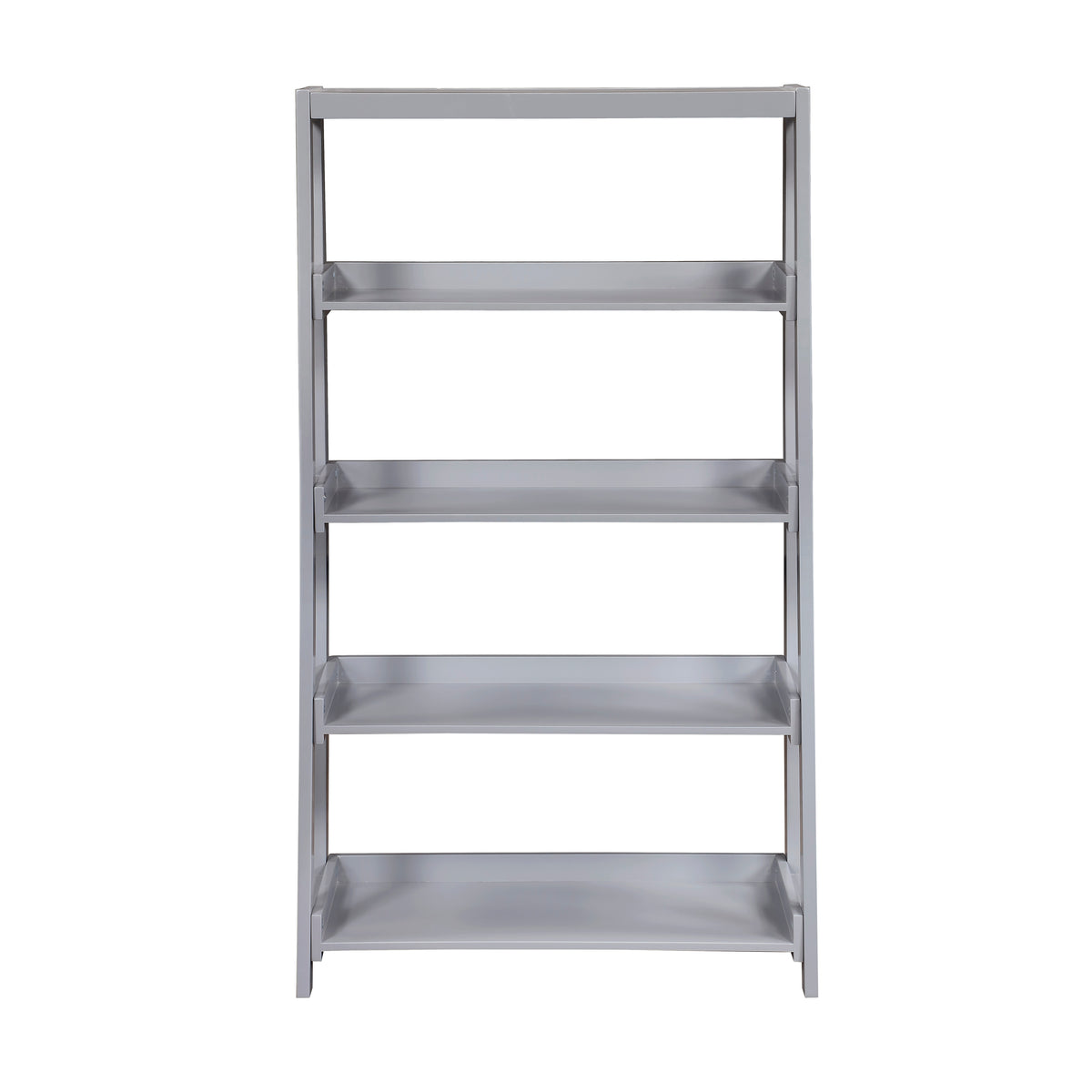 Sloane Gray 4 Fixed Shelves Bookcase - Ornate Home