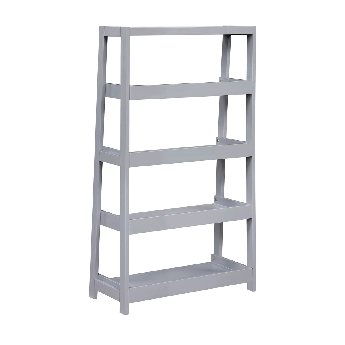 Sloane Gray 4 Fixed Shelves Bookcase - Ornate Home