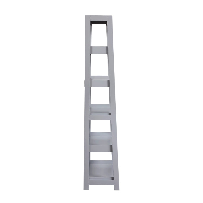 Sloane Gray 5 Fixed Shelves Bookcase - Ornate Home