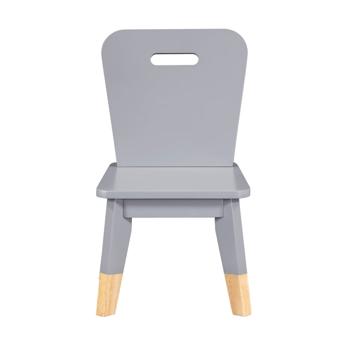 Sloane Gray 5-Piece Pack Children Table And Chairs Set - Ornate Home