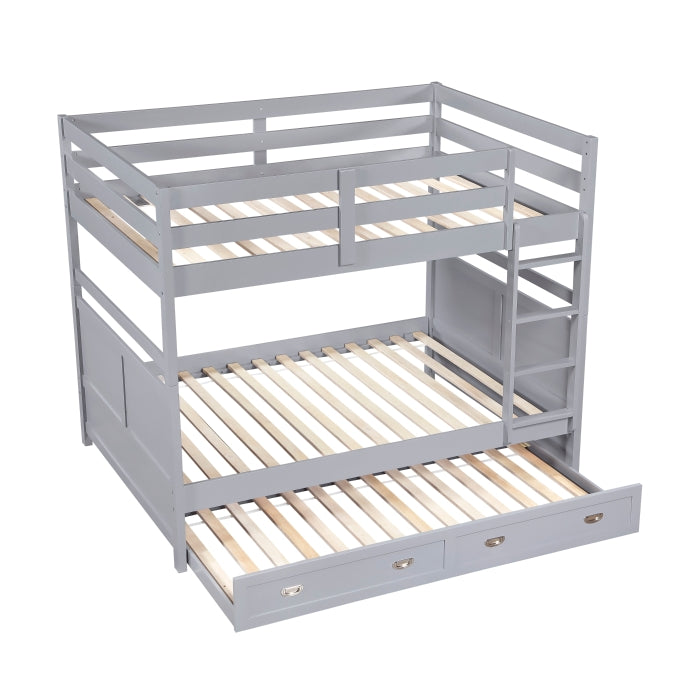 Sloane Gray Full Bunk Bed - Ornate Home