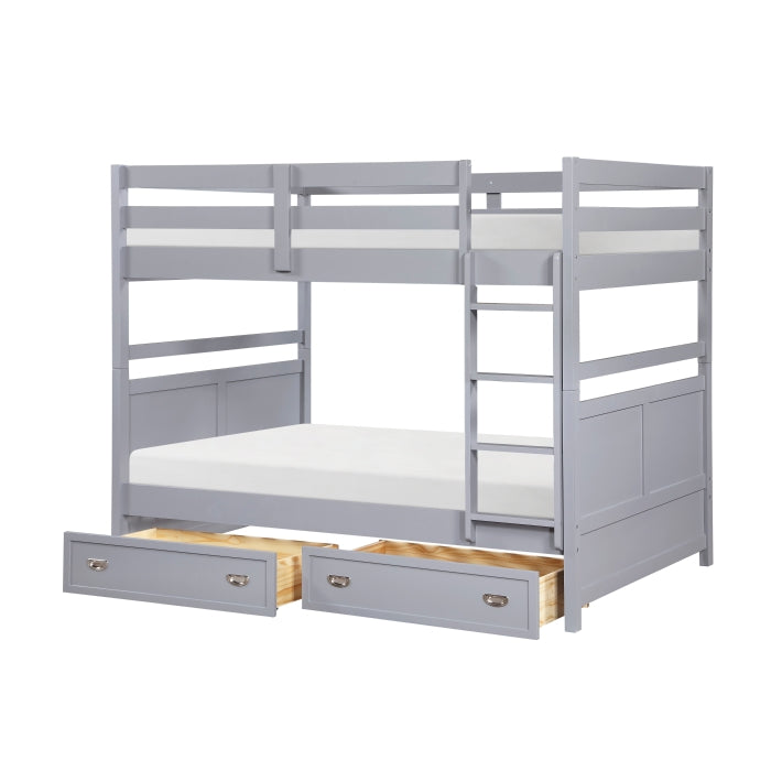 Sloane Gray Full Bunk Bed - Ornate Home