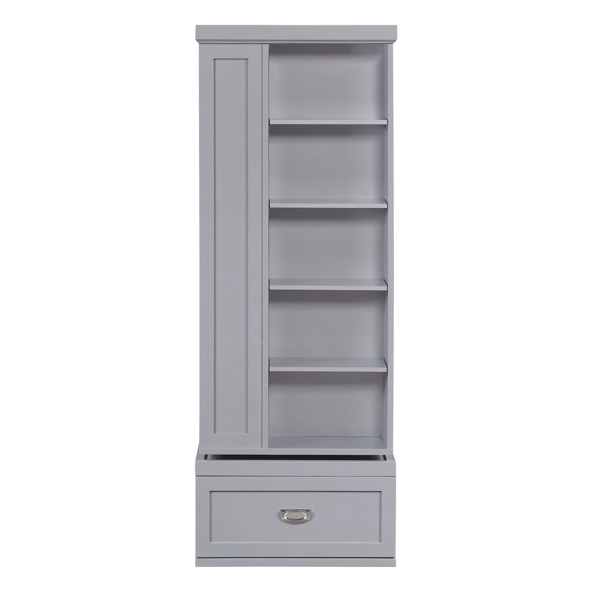 Sloane Gray Swivel Bookcase - Ornate Home