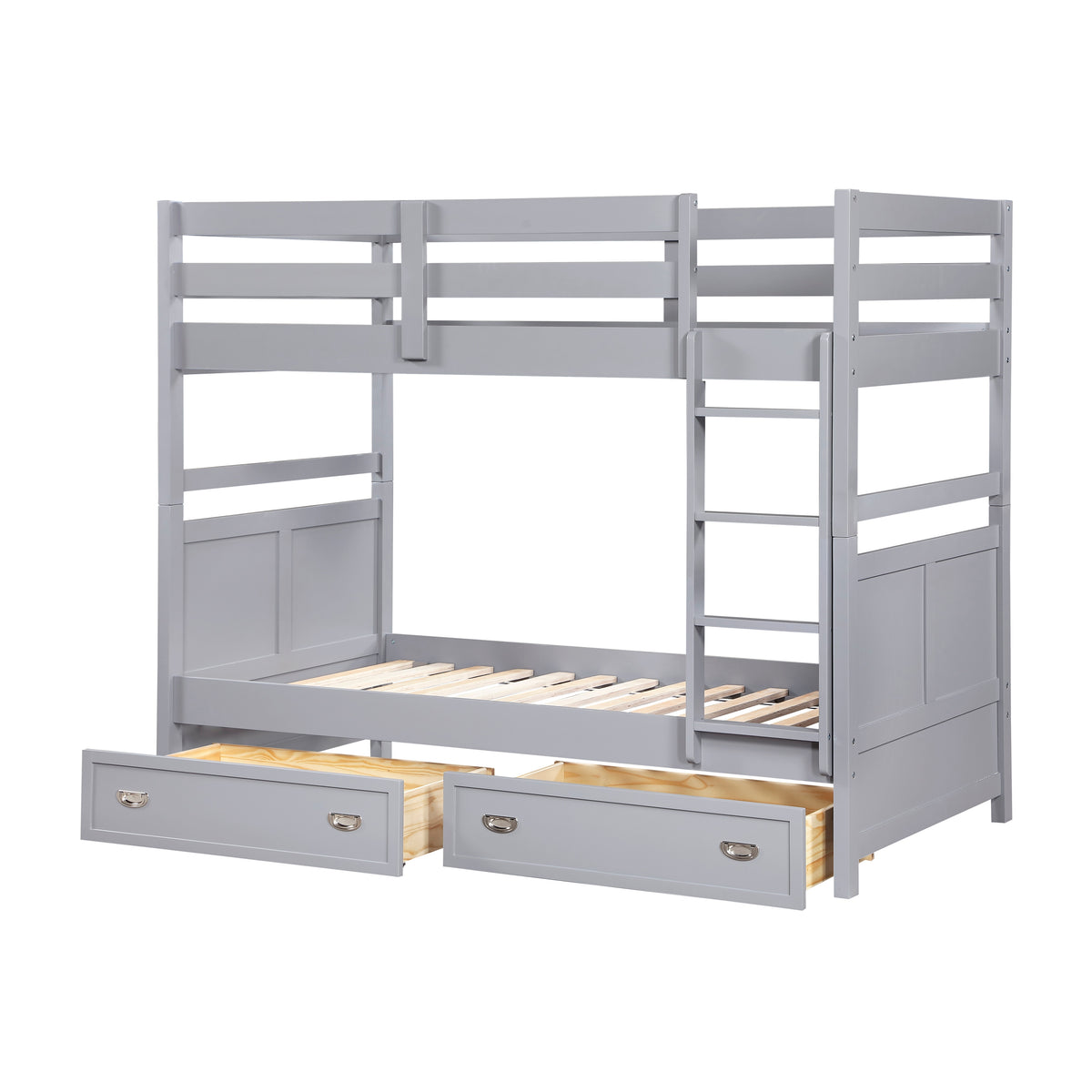 Sloane Gray Twin Bunk Bed - Ornate Home