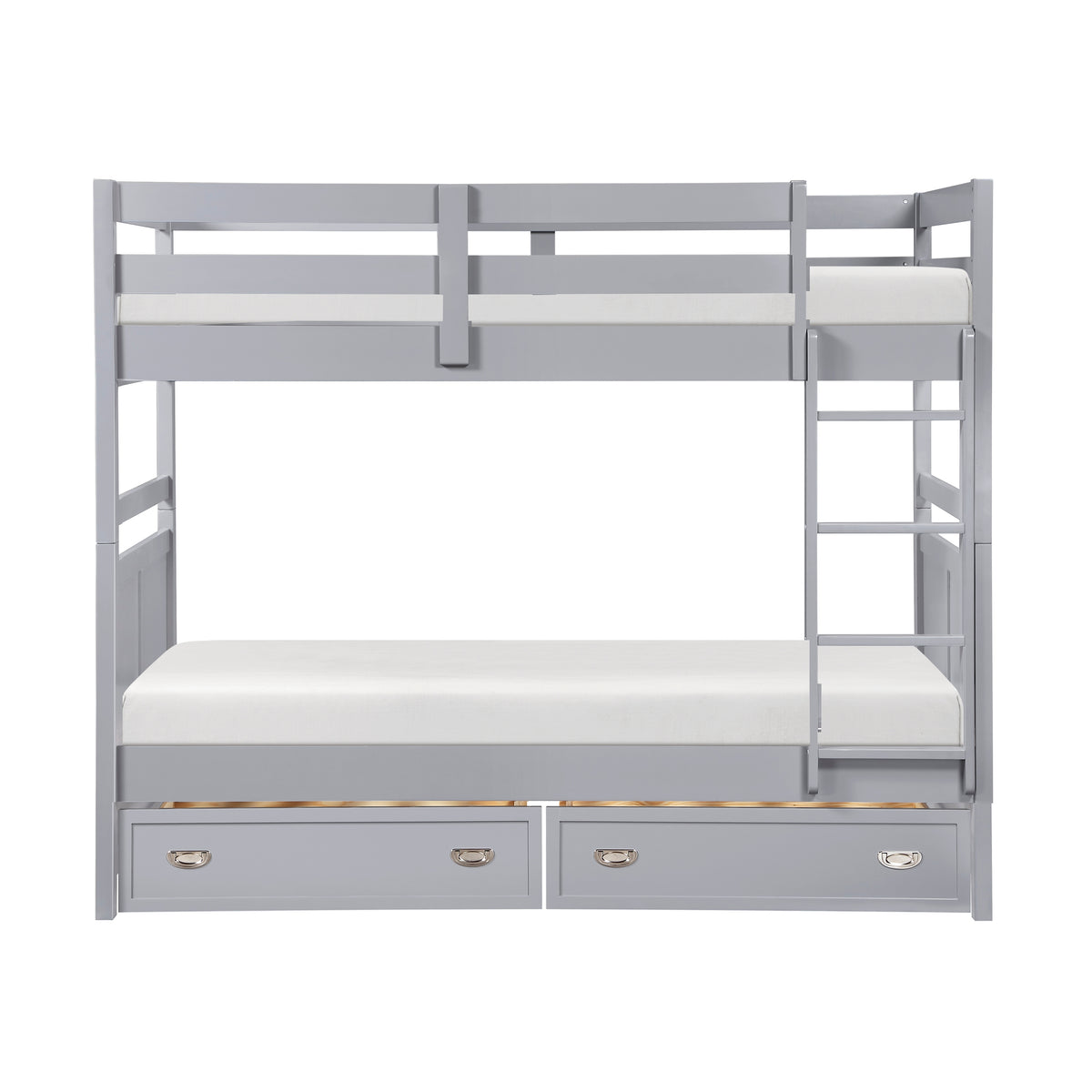 Sloane Gray Twin Bunk Bed - Ornate Home