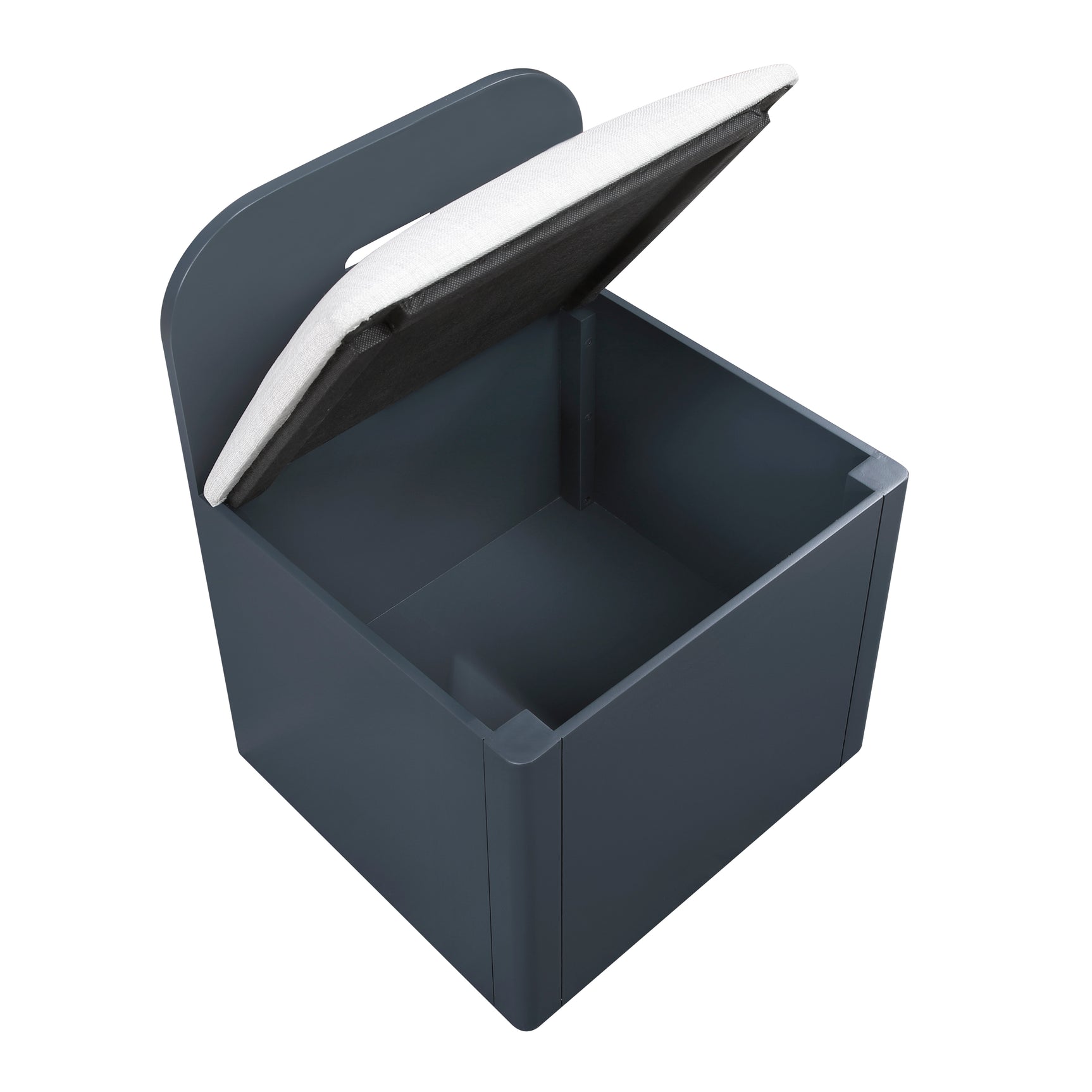 Sloane Navy Blue Full Bookcase Bed with Hidden Desk, Stool and Storage Bench - Ornate Home