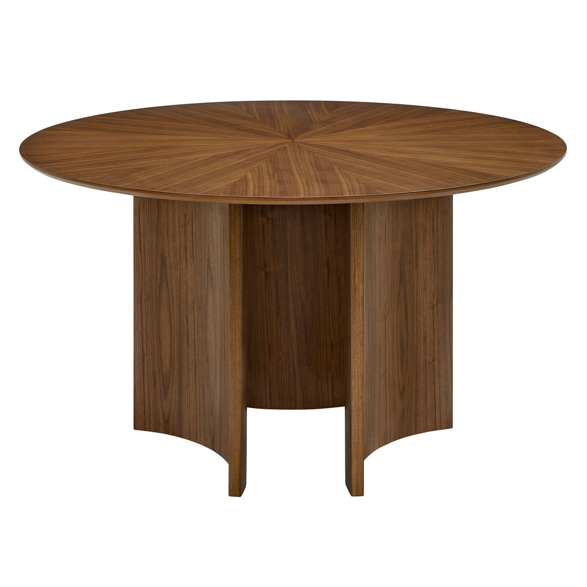Sloane Walnut 54 Inch Round Dining Table - Ornate Home