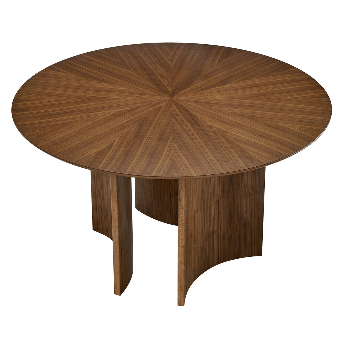 Sloane Walnut 54 Inch Round Dining Table - Ornate Home