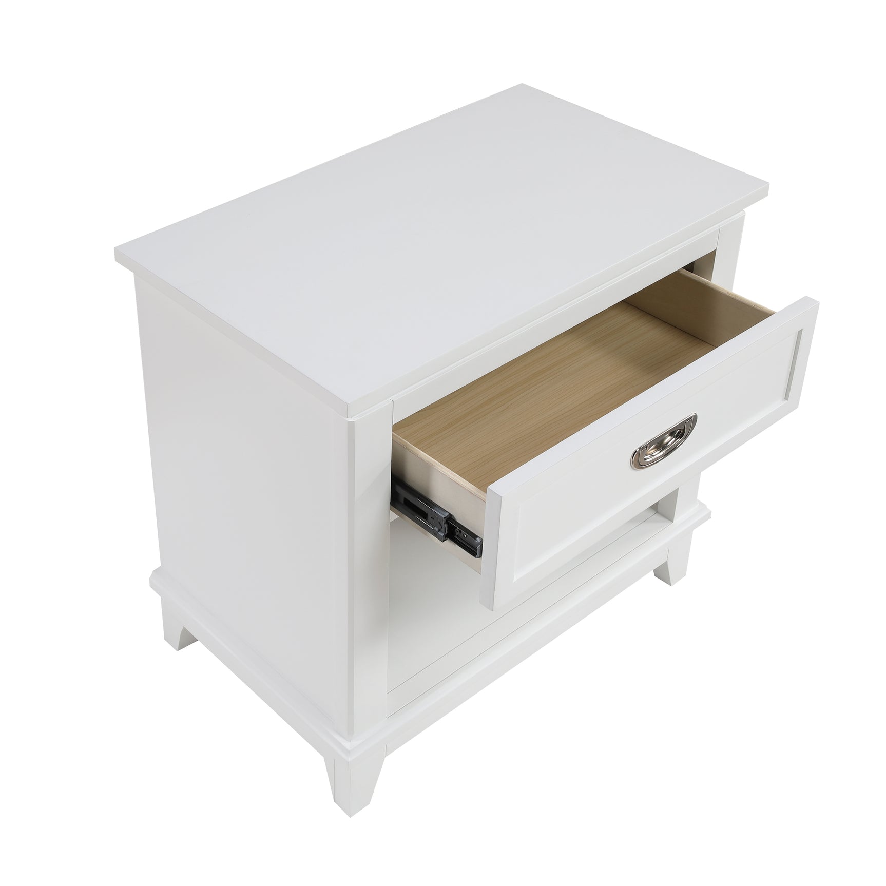 Sloane White Night Stand - Ornate Home