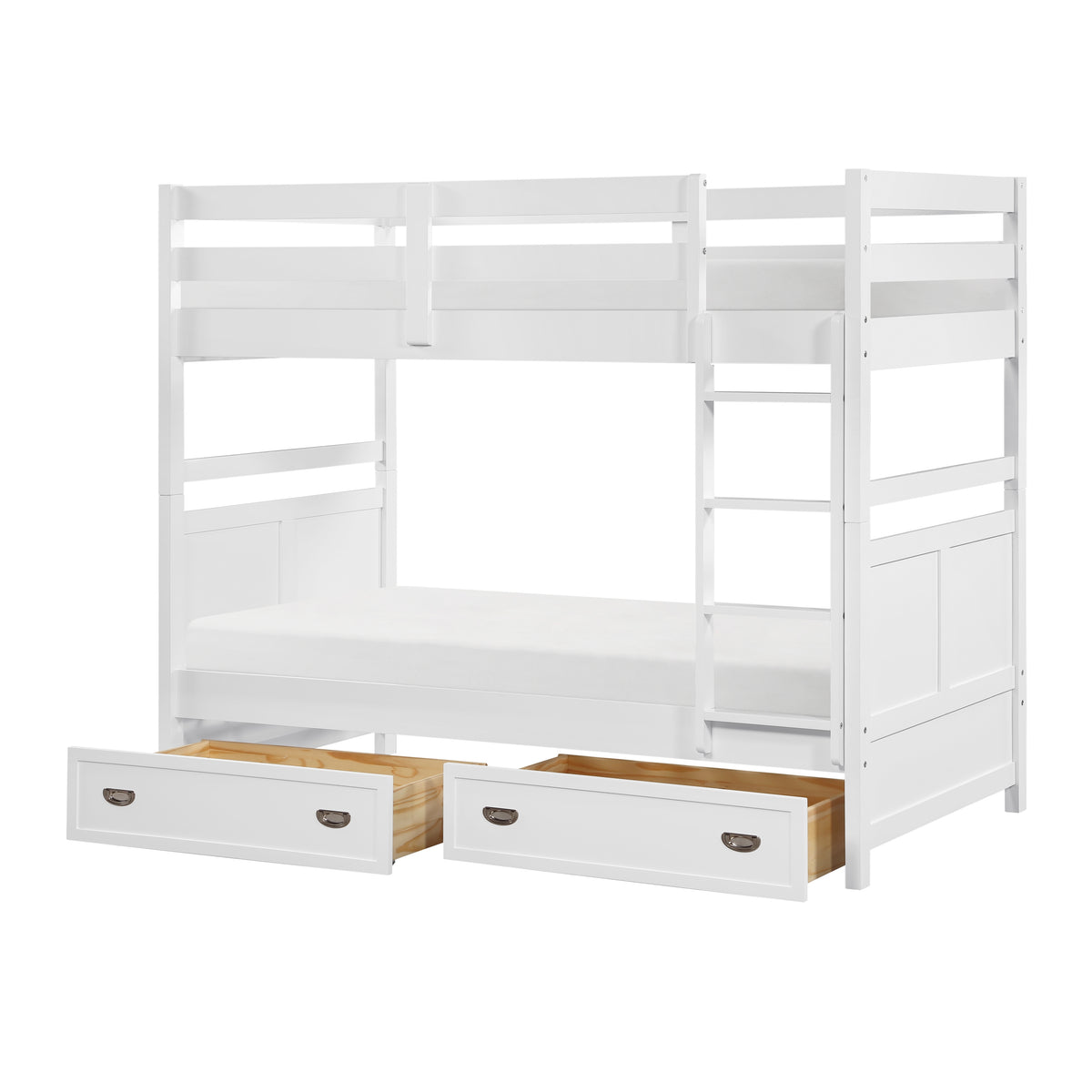 Sloane White Twin Bunk Bed - Ornate Home