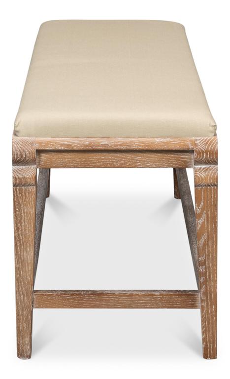 Smith Building Beige Parlor Bench - Ornate Home