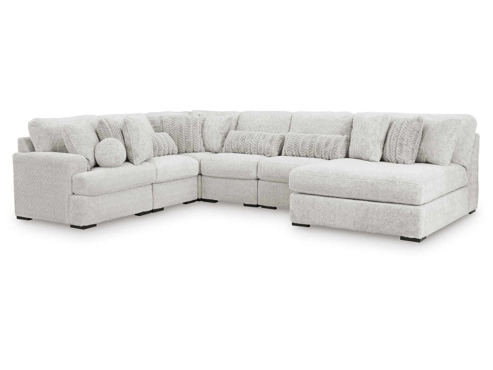 Snodoodle Arctic 6-Piece RAF Modular Sectional with Chaise - Ornate Home