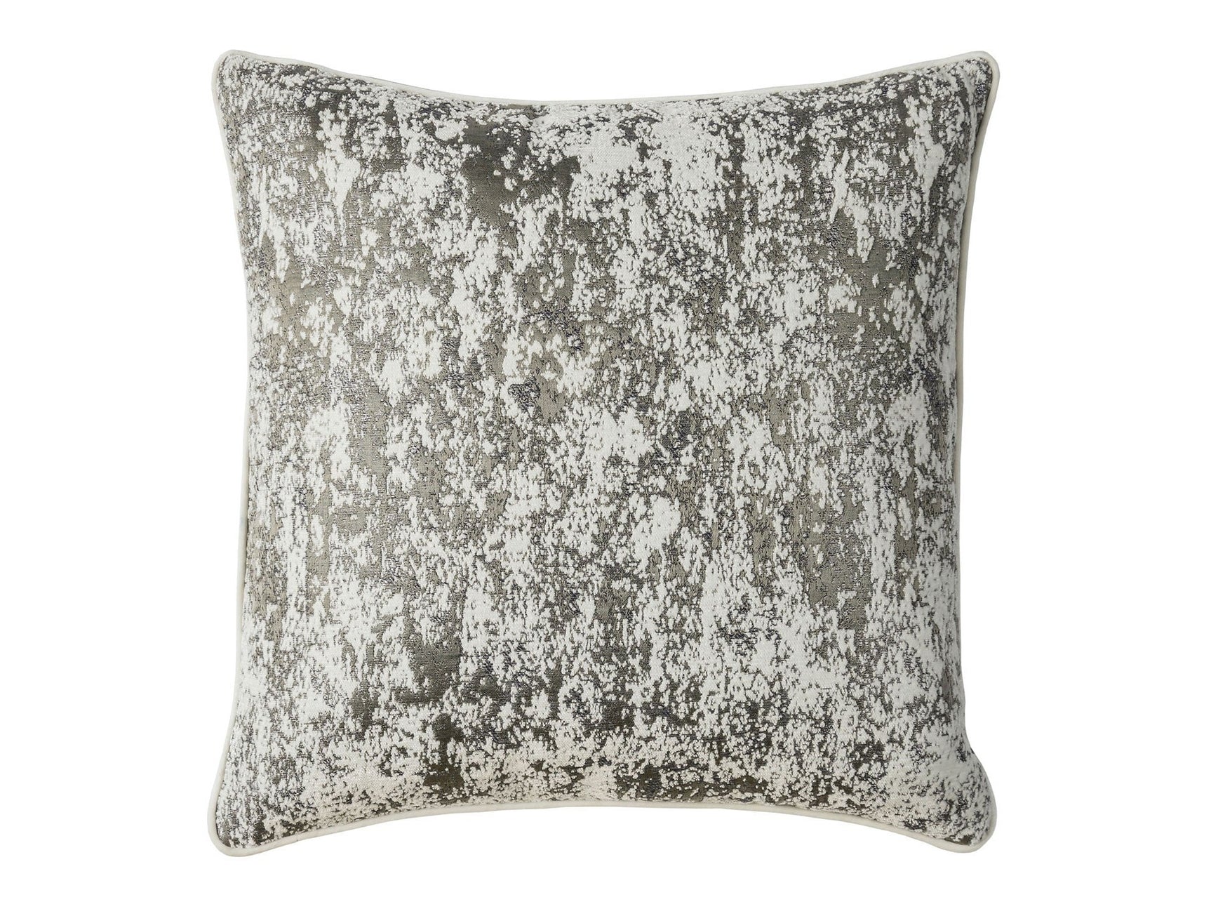 Snow Silver/Gray Pillow (Set of 2) - Ornate Home