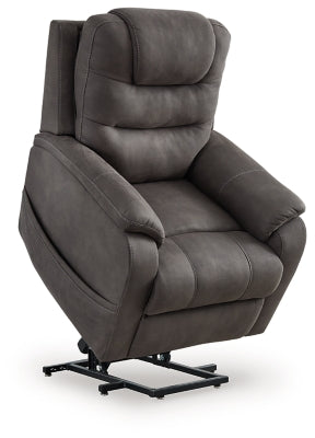 Snowfield Gunmetal Power Lift Recliner (Online Special Price) - Ornate Home