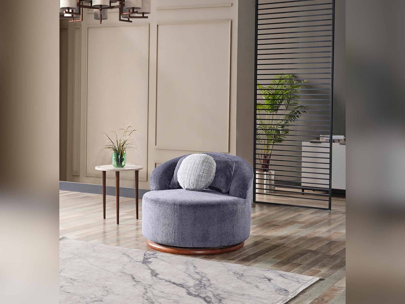 Snowy Anthracite Chair