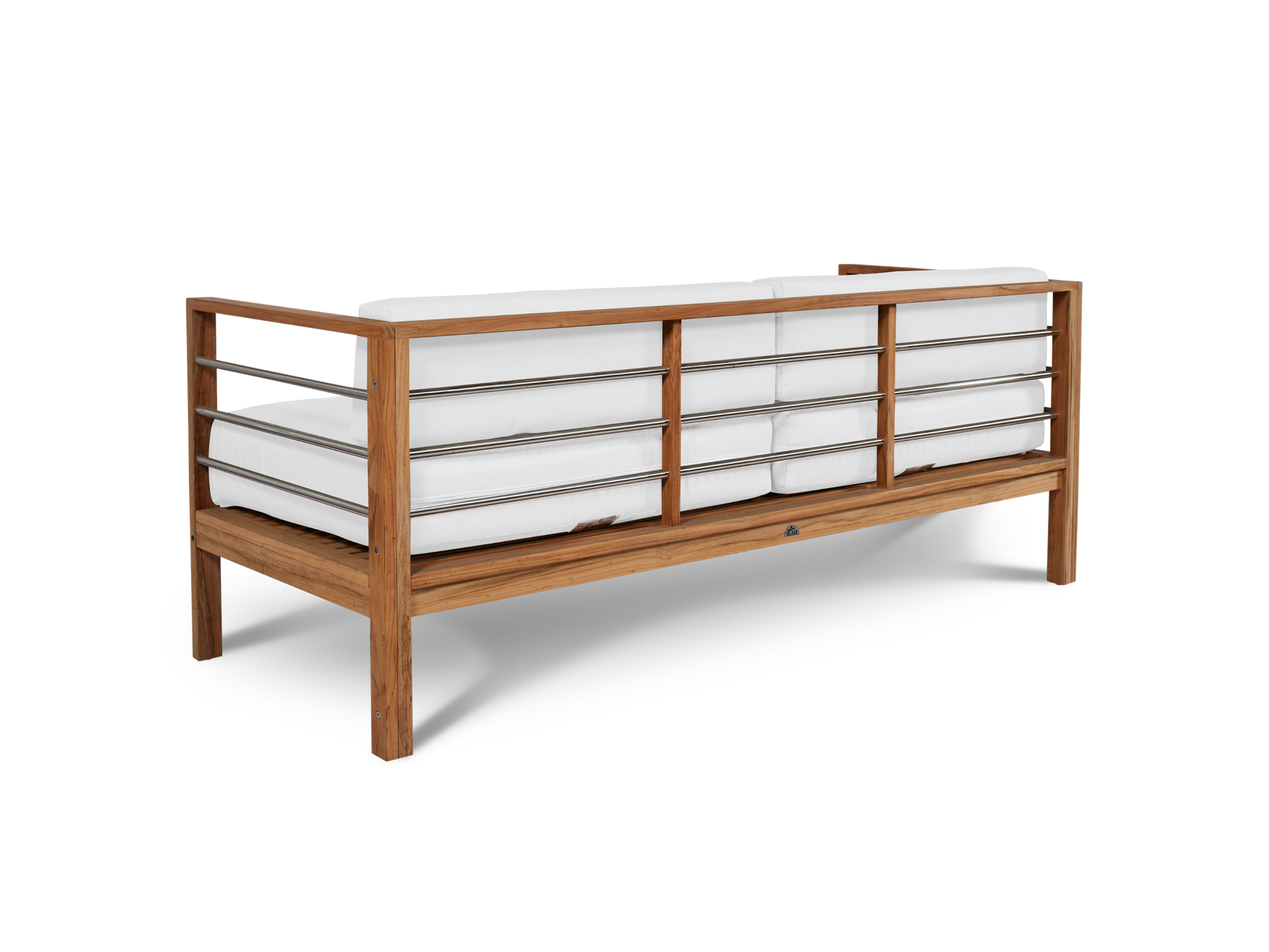 SoHo 4-Piece Teak White Outdoor Patio Deep Seating Set with Sunbrella® Cushion - Ornate Home