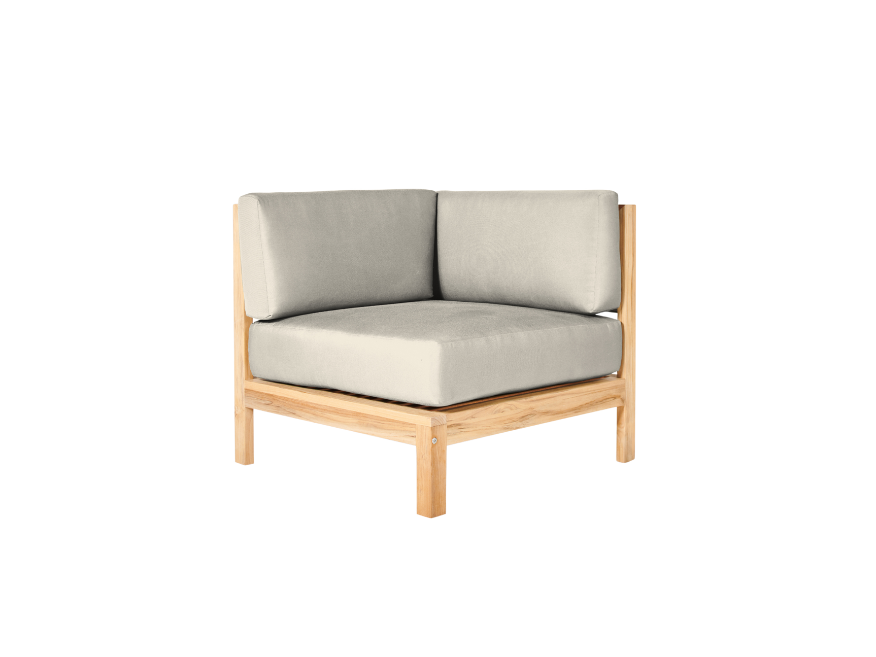 SoHo 7-piece Teak Canvas Outdoor Sectional Deep Seating Set with Sunbrella® Cushion - Ornate Home