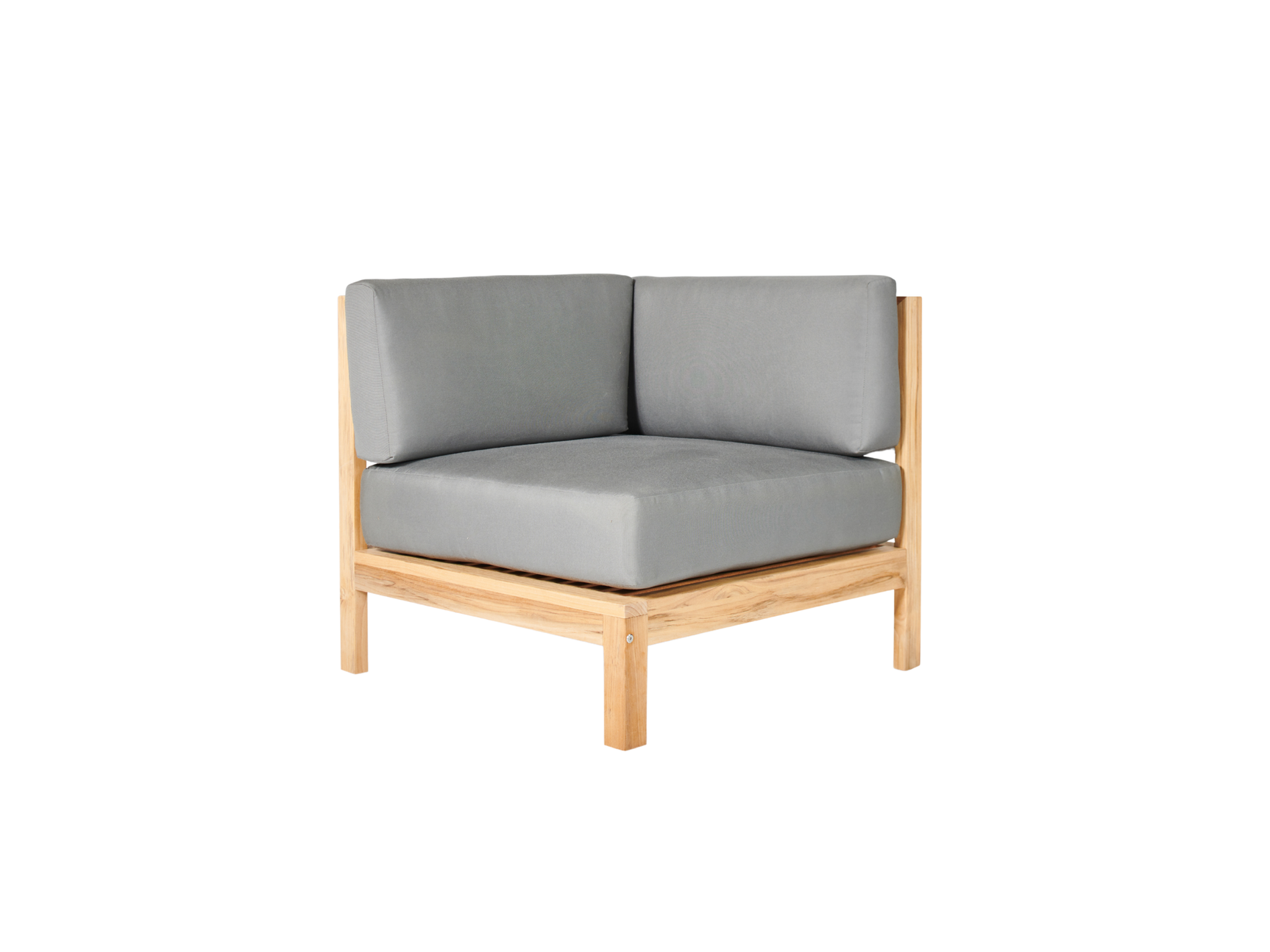 SoHo 7-piece Teak Charcoal Outdoor Sectional Deep Seating Set with Sunbrella® Cushion - Ornate Home