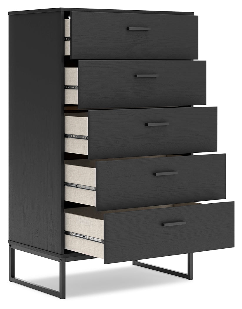 Socalle Black Chest of Drawers (Online Special Price) - Ornate Home