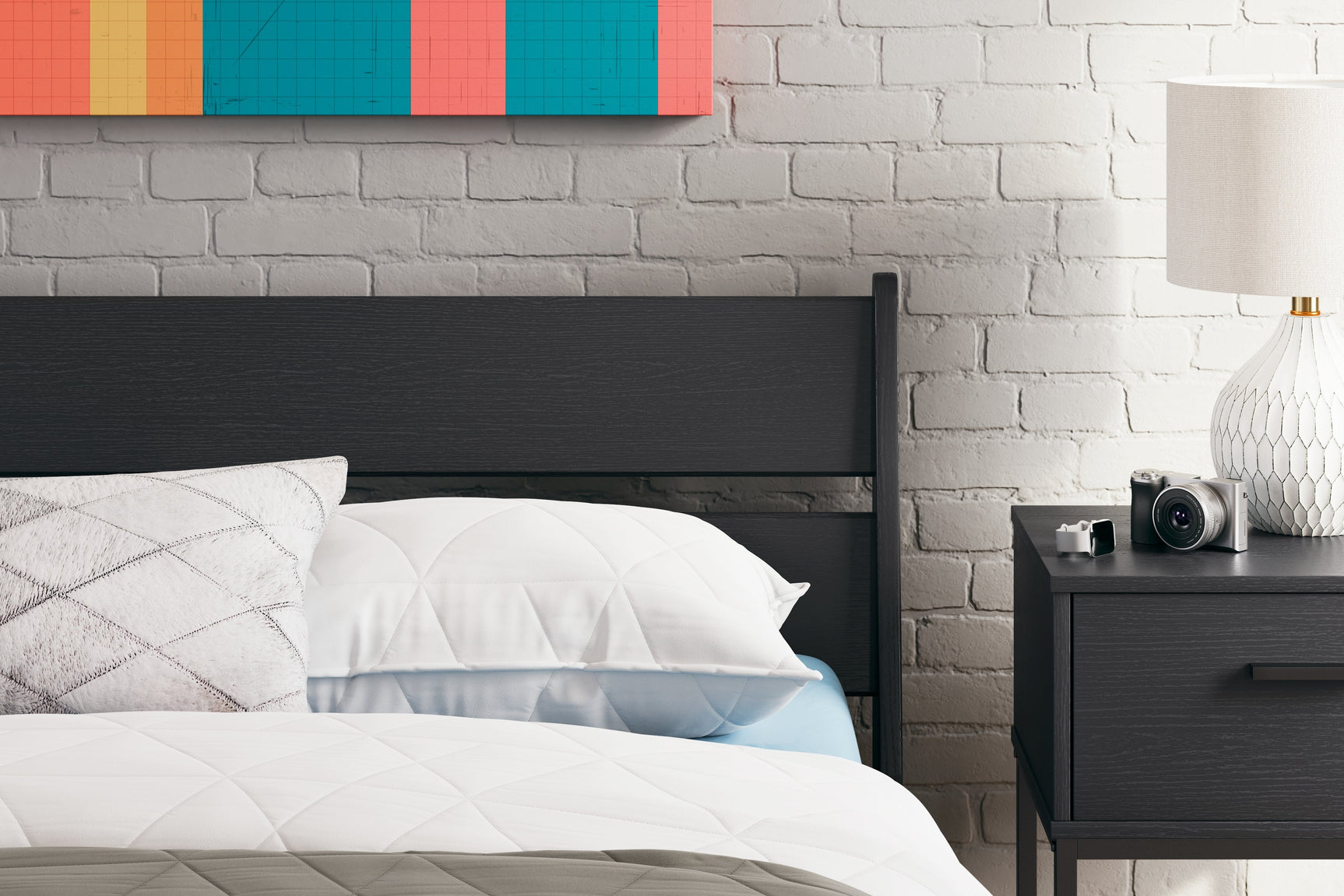 Socalle Black Full Panel Platform Bed (Online Special Price) - Ornate Home