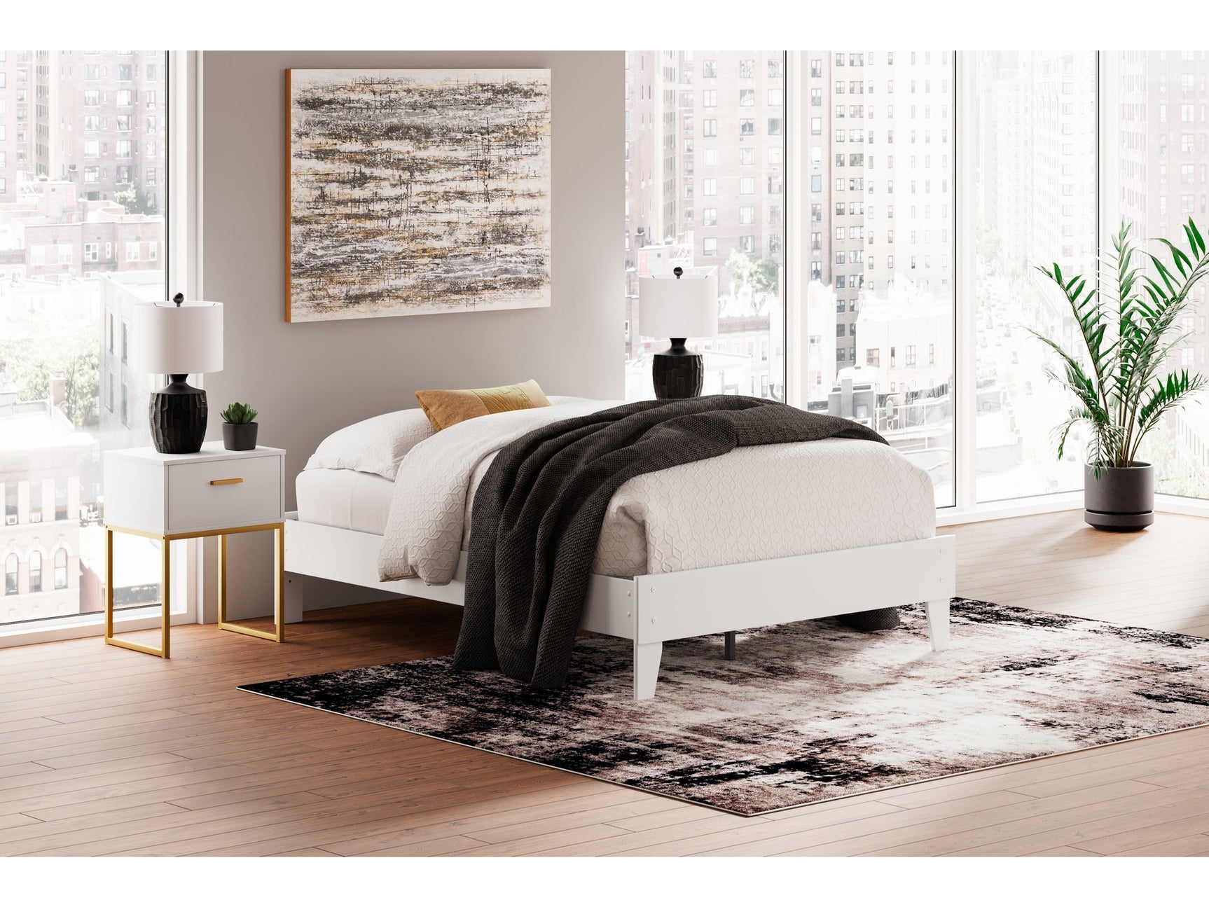 Socalle Two-tone Full Platform Bed - Ornate Home