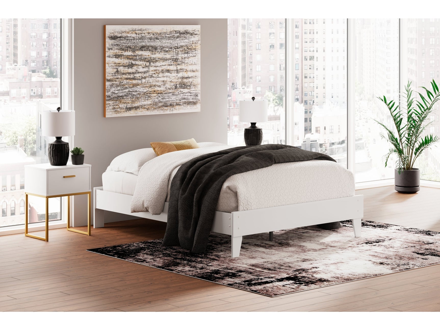 Socalle Two-tone Queen Platform Bed - Ornate Home