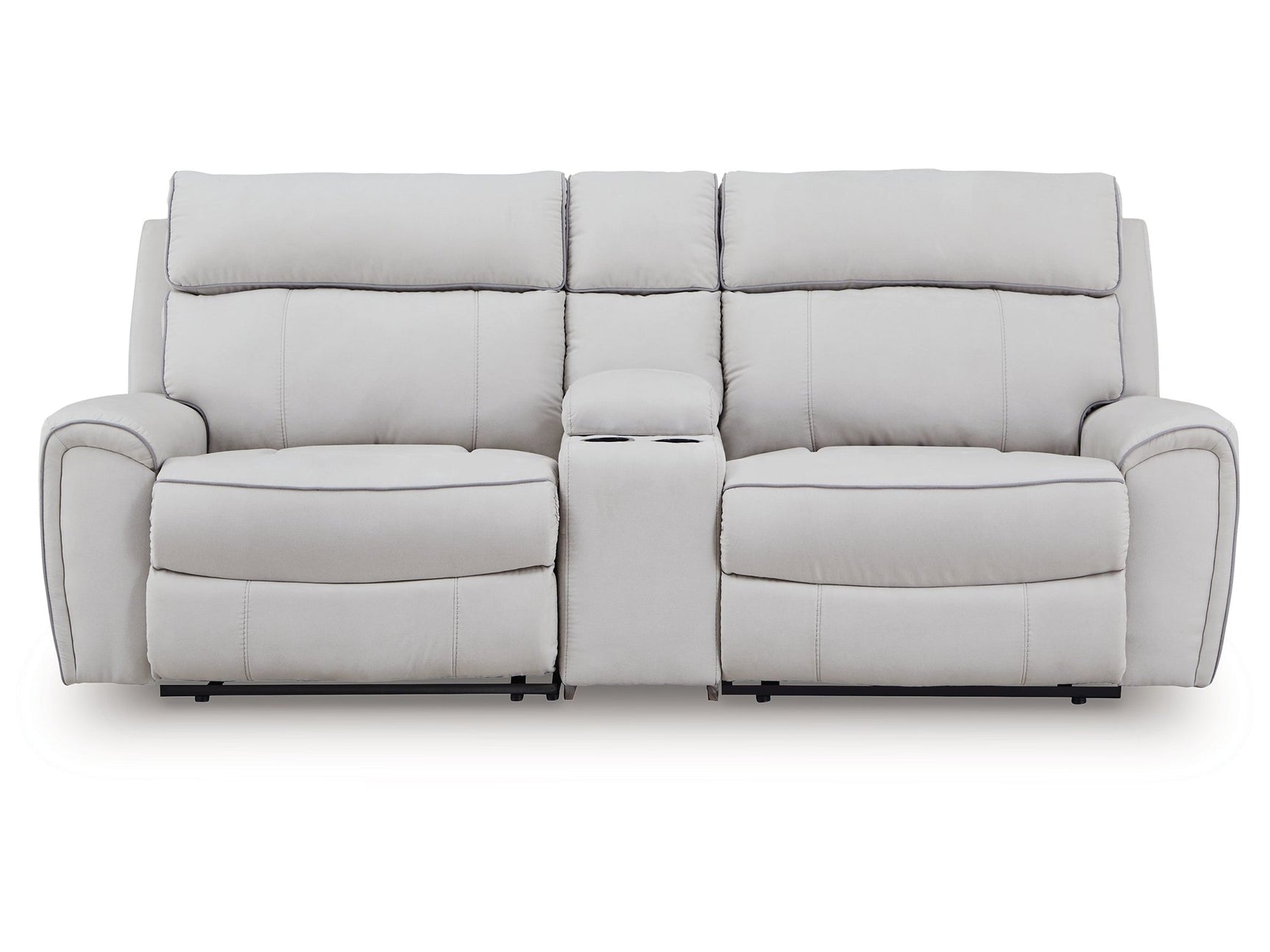 Social Pointe Pearl/Ash 3-Piece Power Reclining Sectional (Online Special Price) - Ornate Home