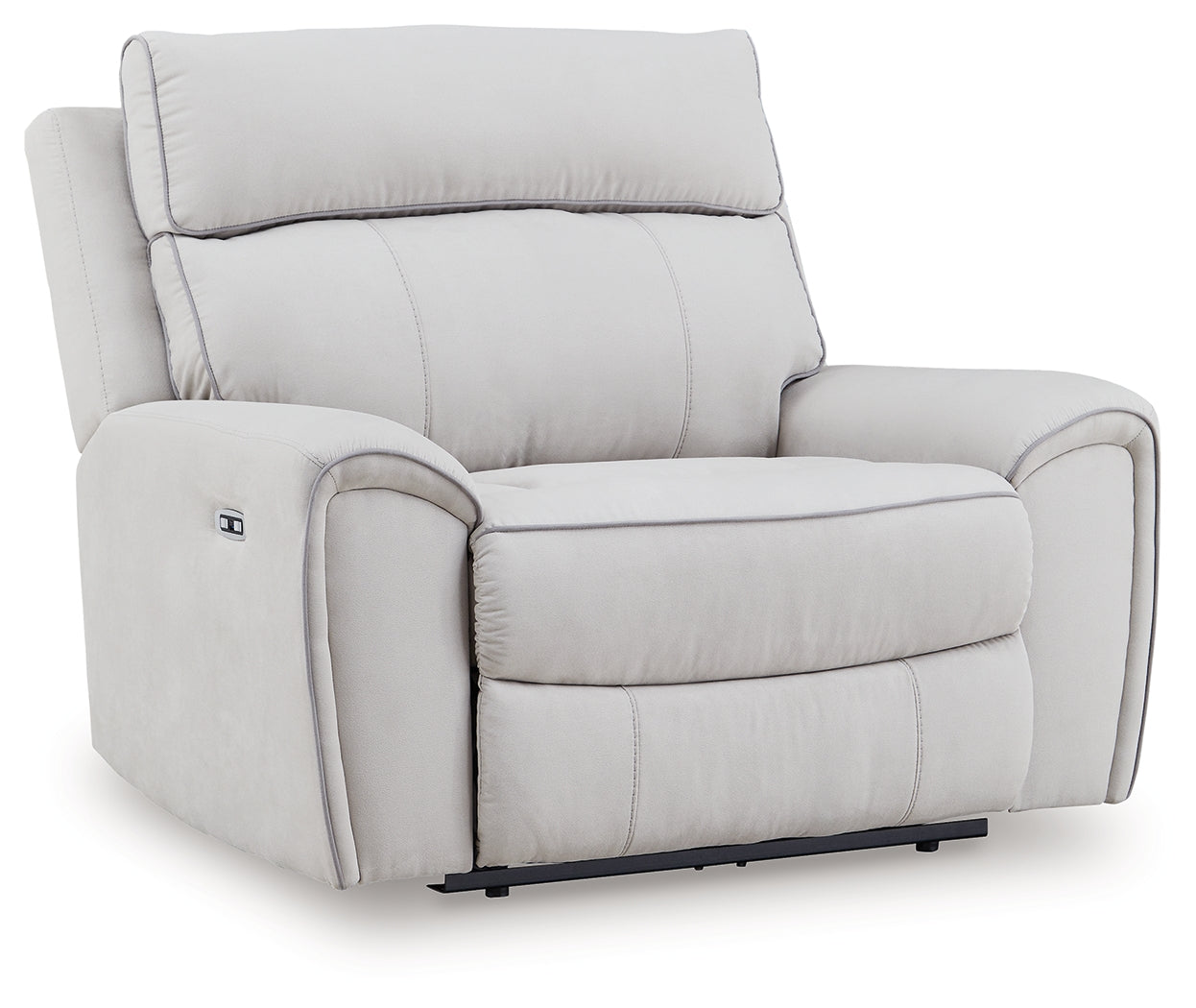 Social Pointe Pearl/Ash Power Recliner/ADJ Headrest (Online Special Price) - Ornate Home