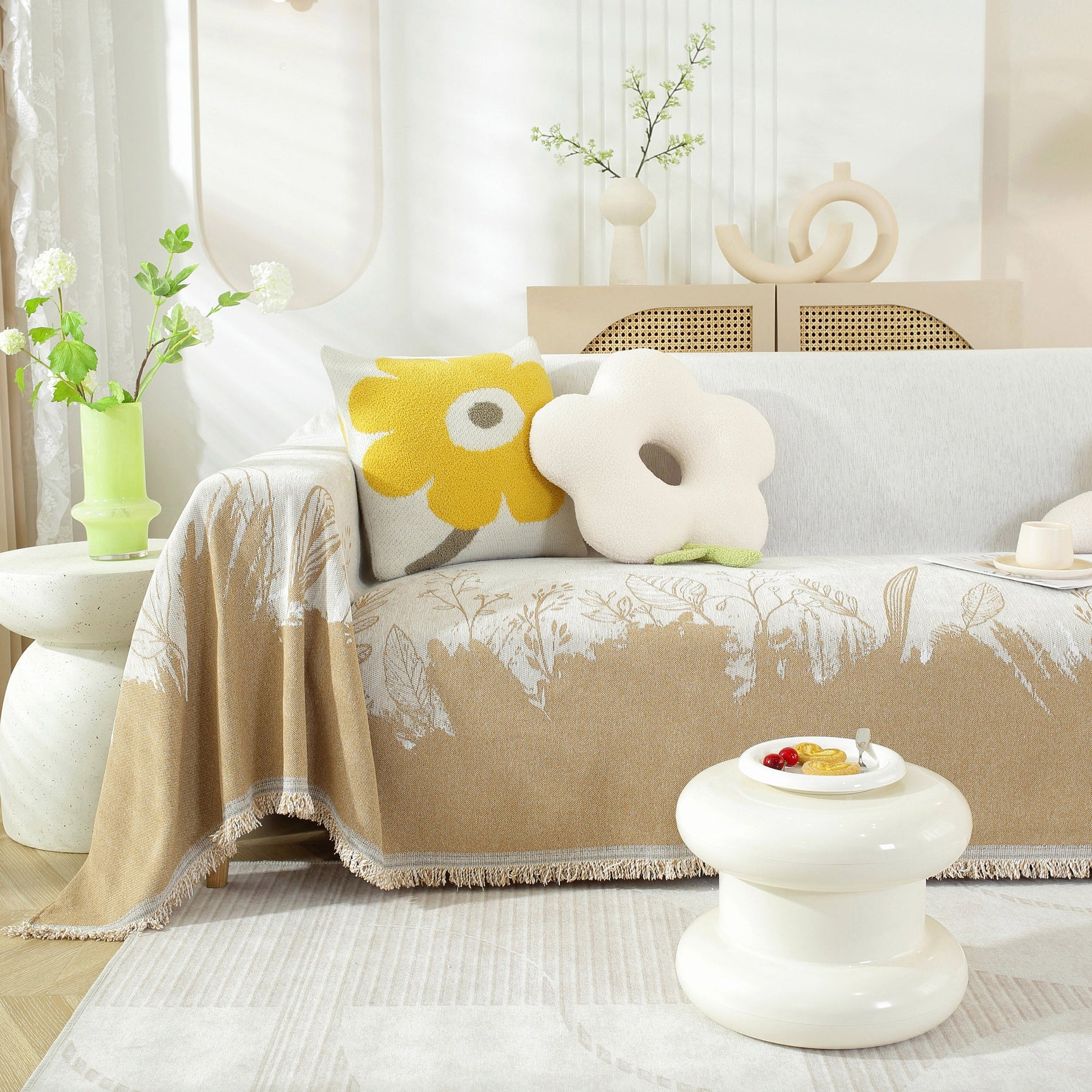 Sofa Cover Blanket for 1/2/3/4 Seat Couch Furniture Pet Protector Stylish Throws for Sectional Couch - Ornate Home